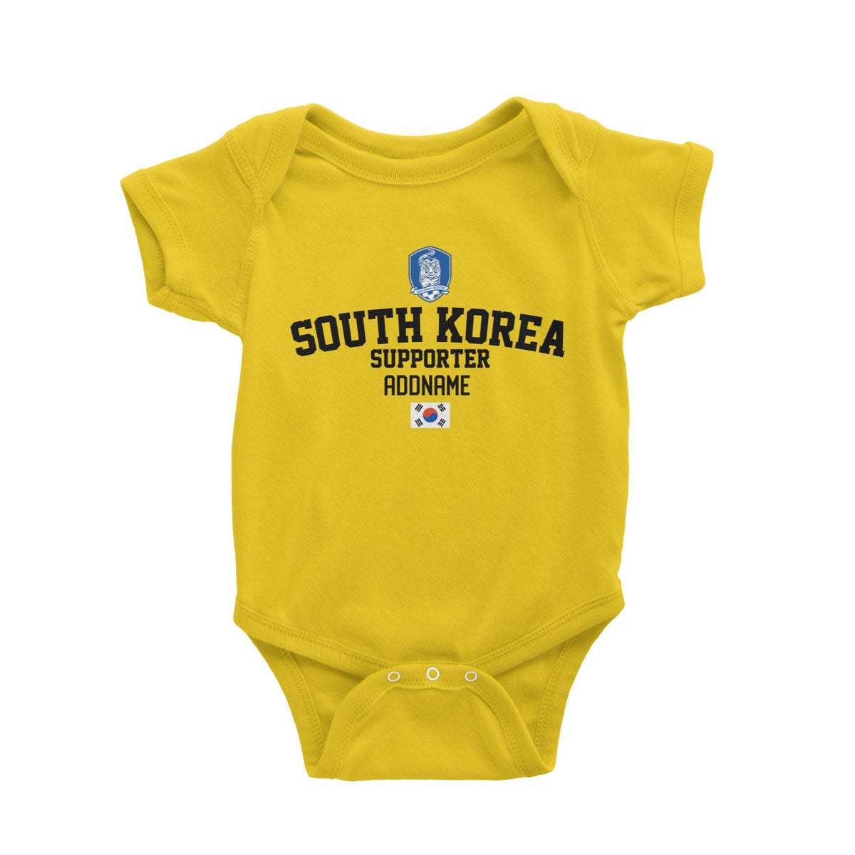 South Korea Supporter World Cup Addname Baby Romper