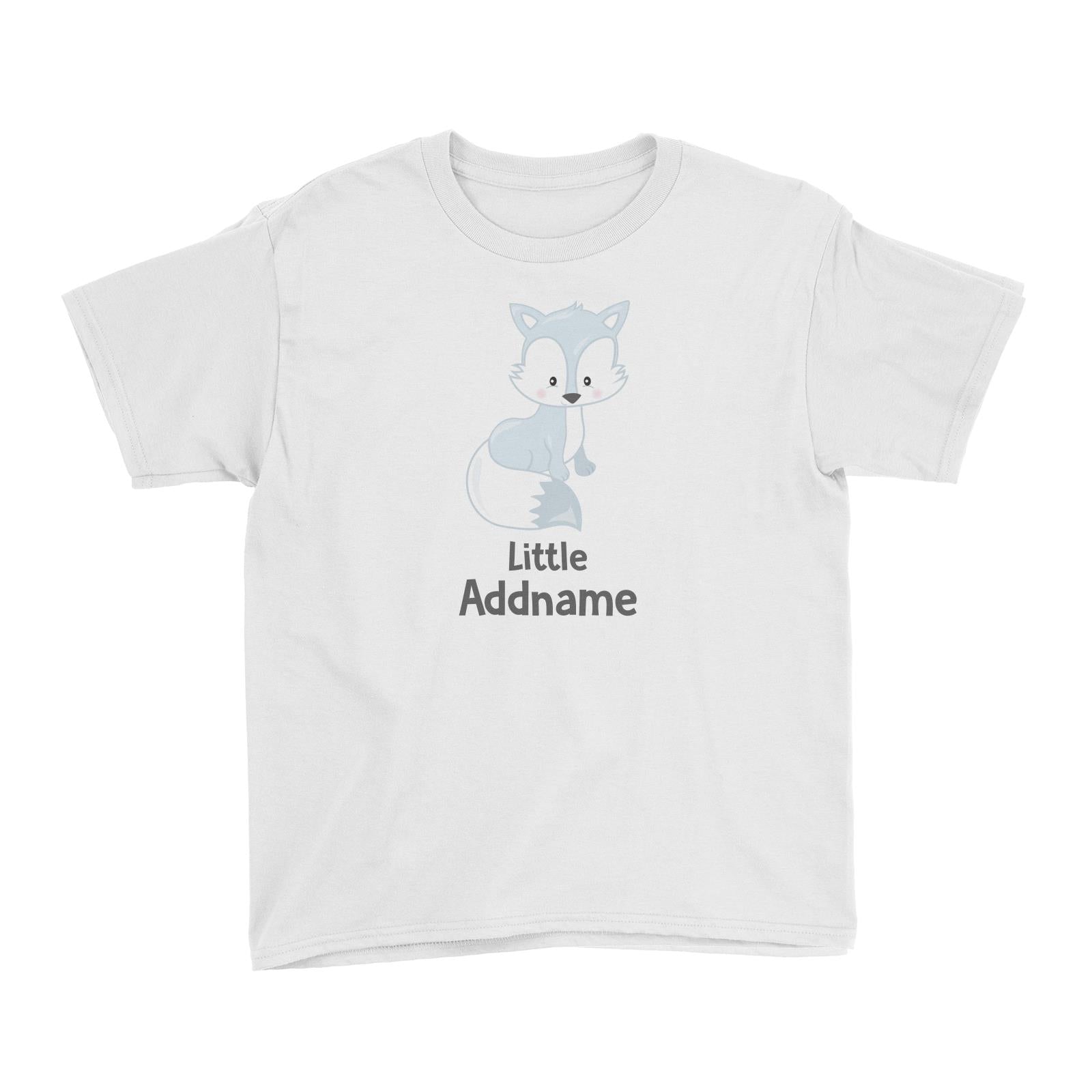 Arctic Animals Little White Fox Addname Kid's T-Shirt