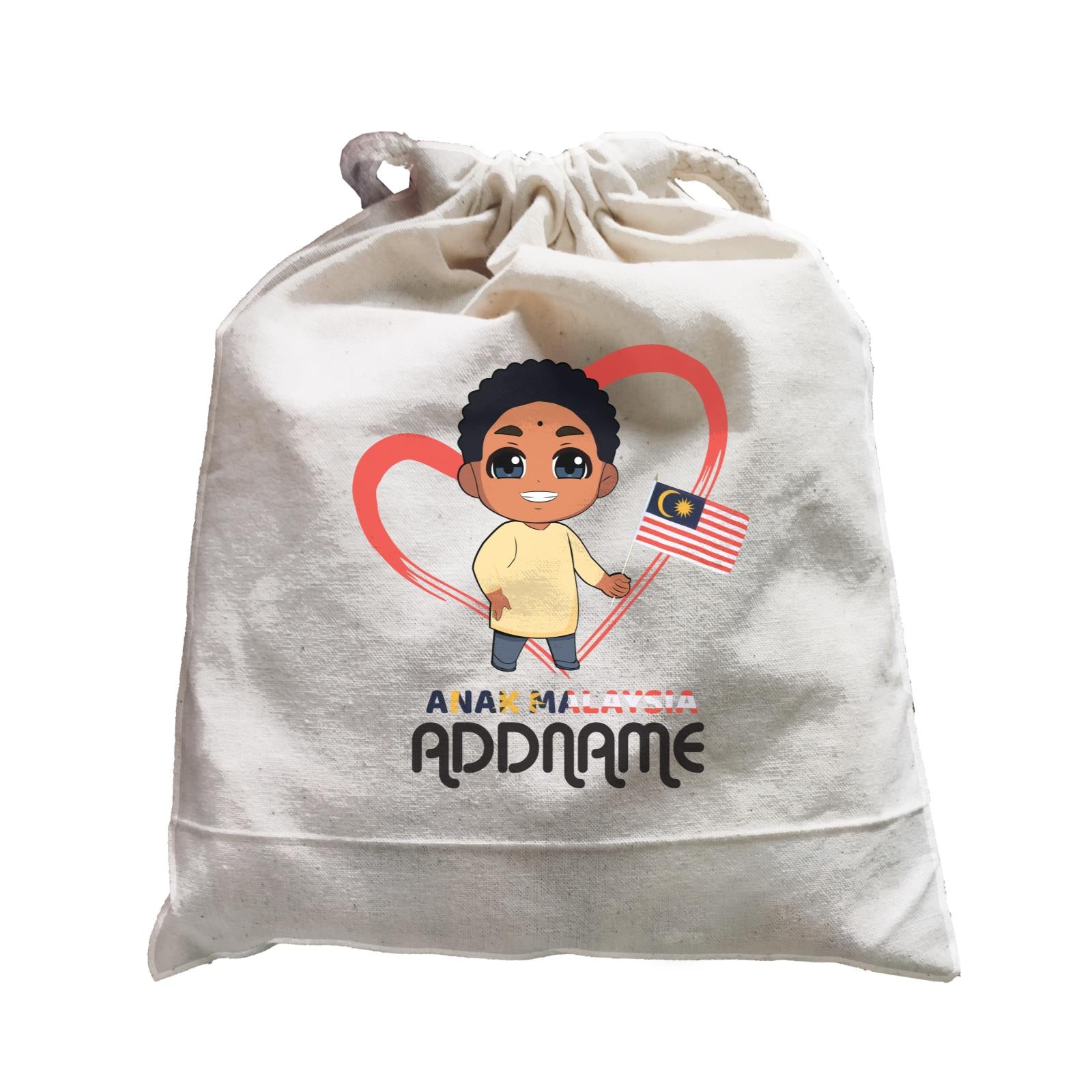Merdeka Series Anak Malaysia Love Indian Boy Addname Satchel