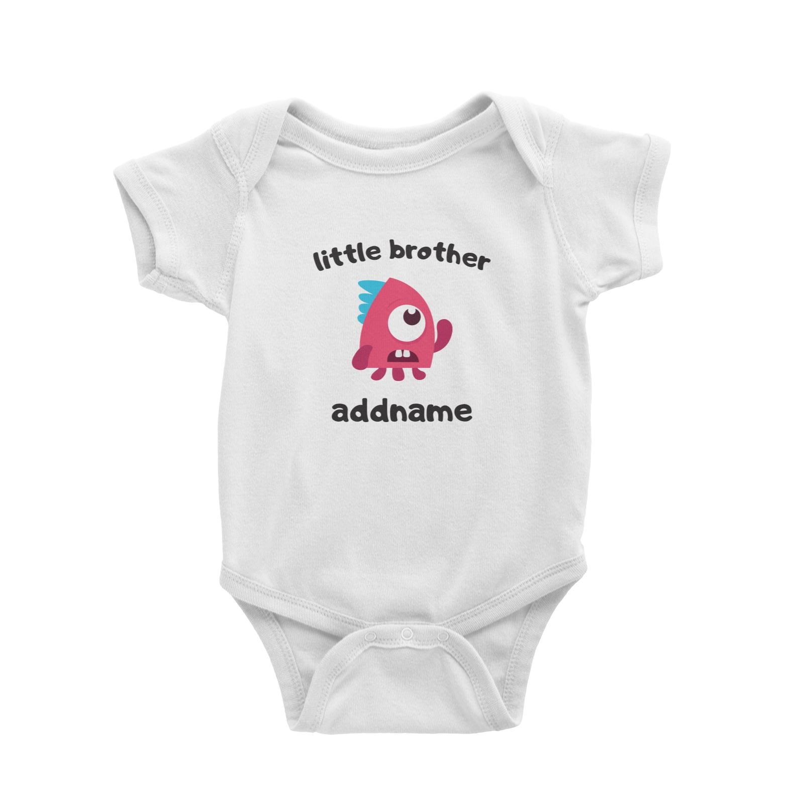 Cute Monster Little Brother Baby Romper