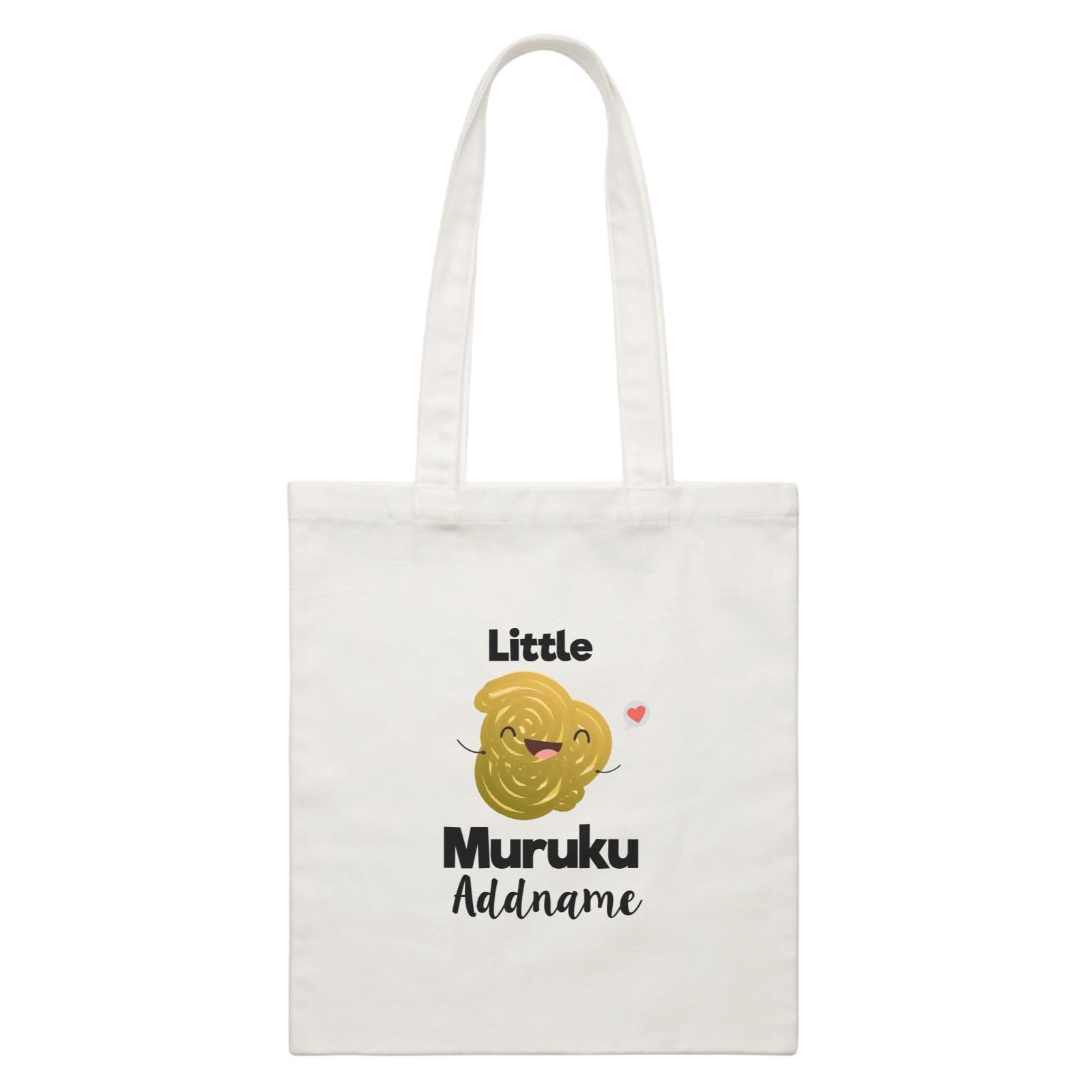 Little Muruku Addname White Canvas Bag