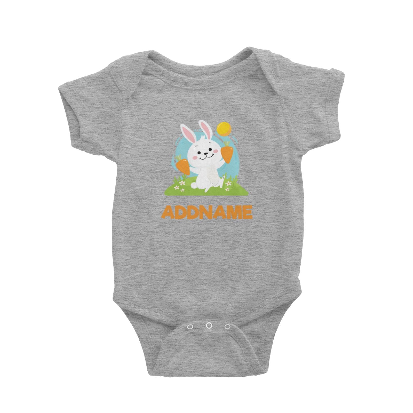 Greenery Rabbit  Baby Romper