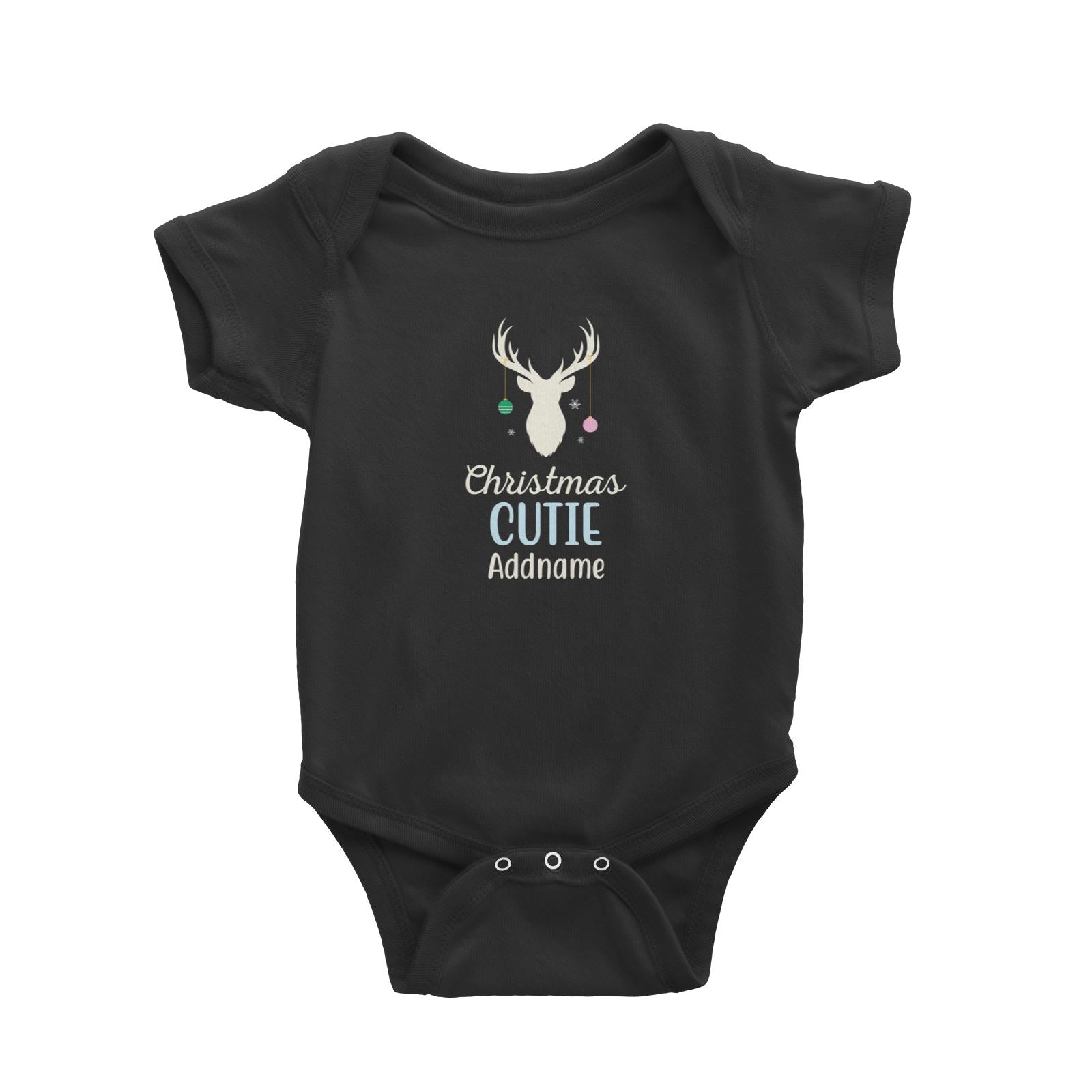 Christmas Series Silhouette Baubbles Christmas Cutie Baby Romper