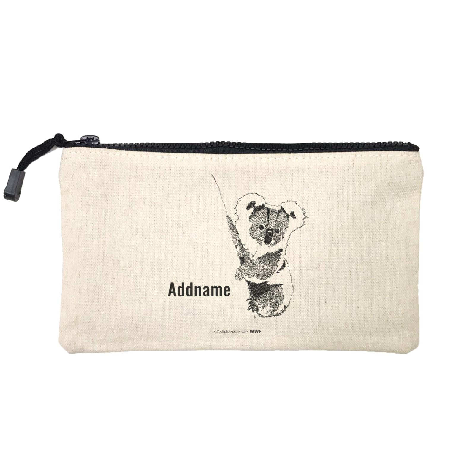 Hand Written Animals Koala By ArtC Addname Mini Accessories Stationery Pouch