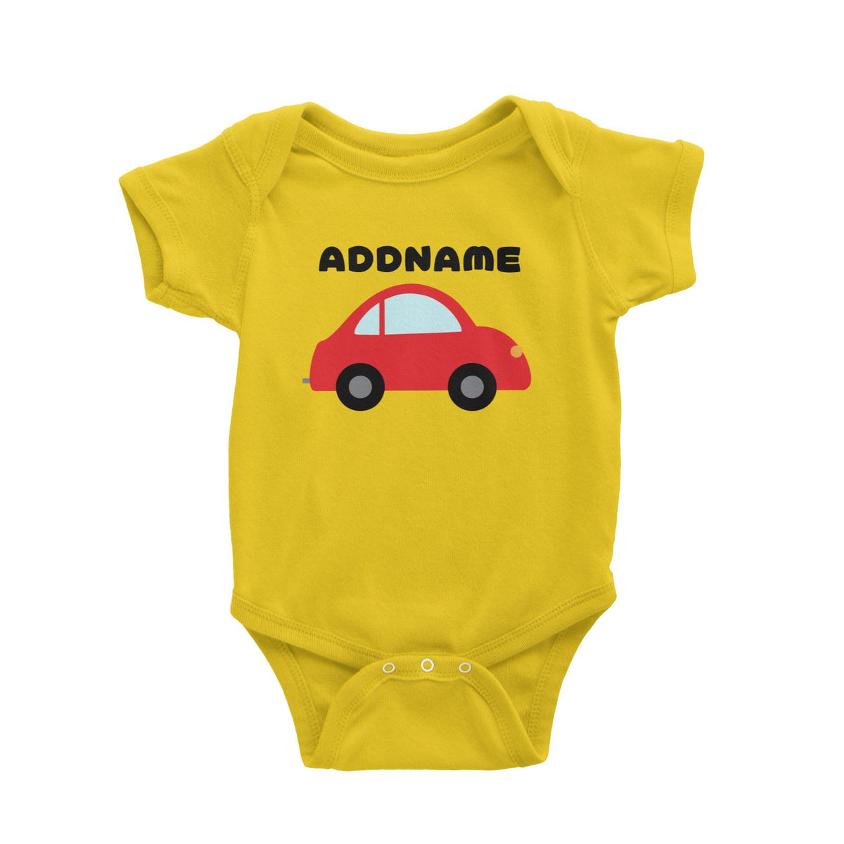 Transportation Car Addname Baby Romper
