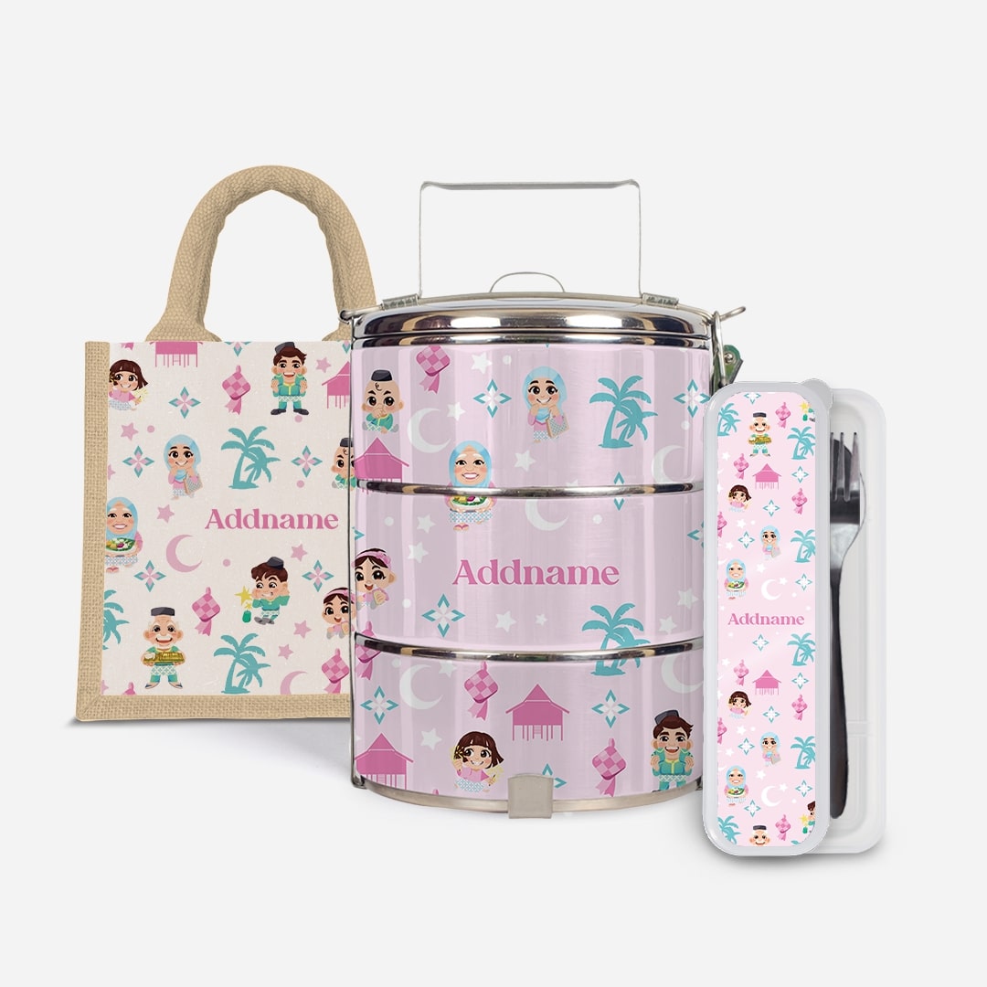 Seindah Lebaran Series - Set Kasih Pastel Pink