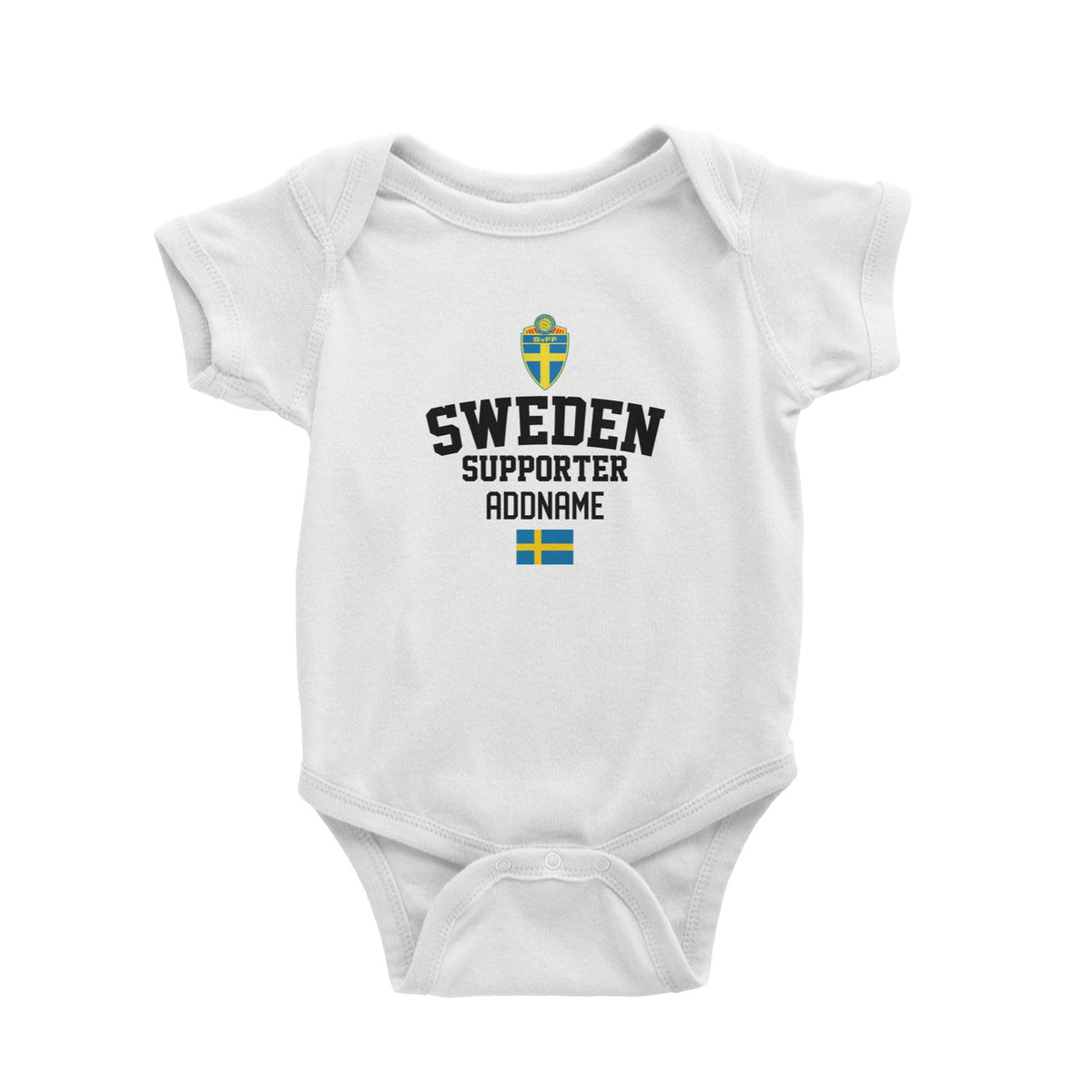 Sweden Supporter World Cup Addname Baby Romper