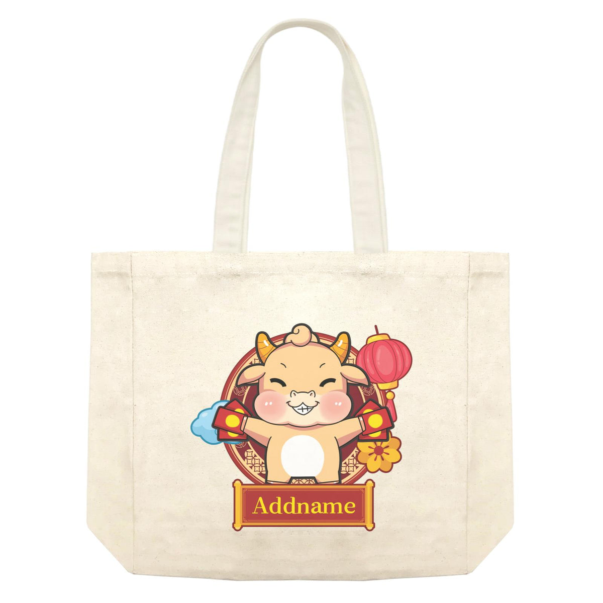 [CNY 2021] Golden Cow with Angpao Shopping Bag