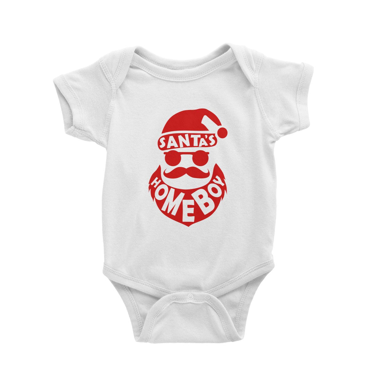 Santa's Homeboy Baby Romper Christmas Funny Cool