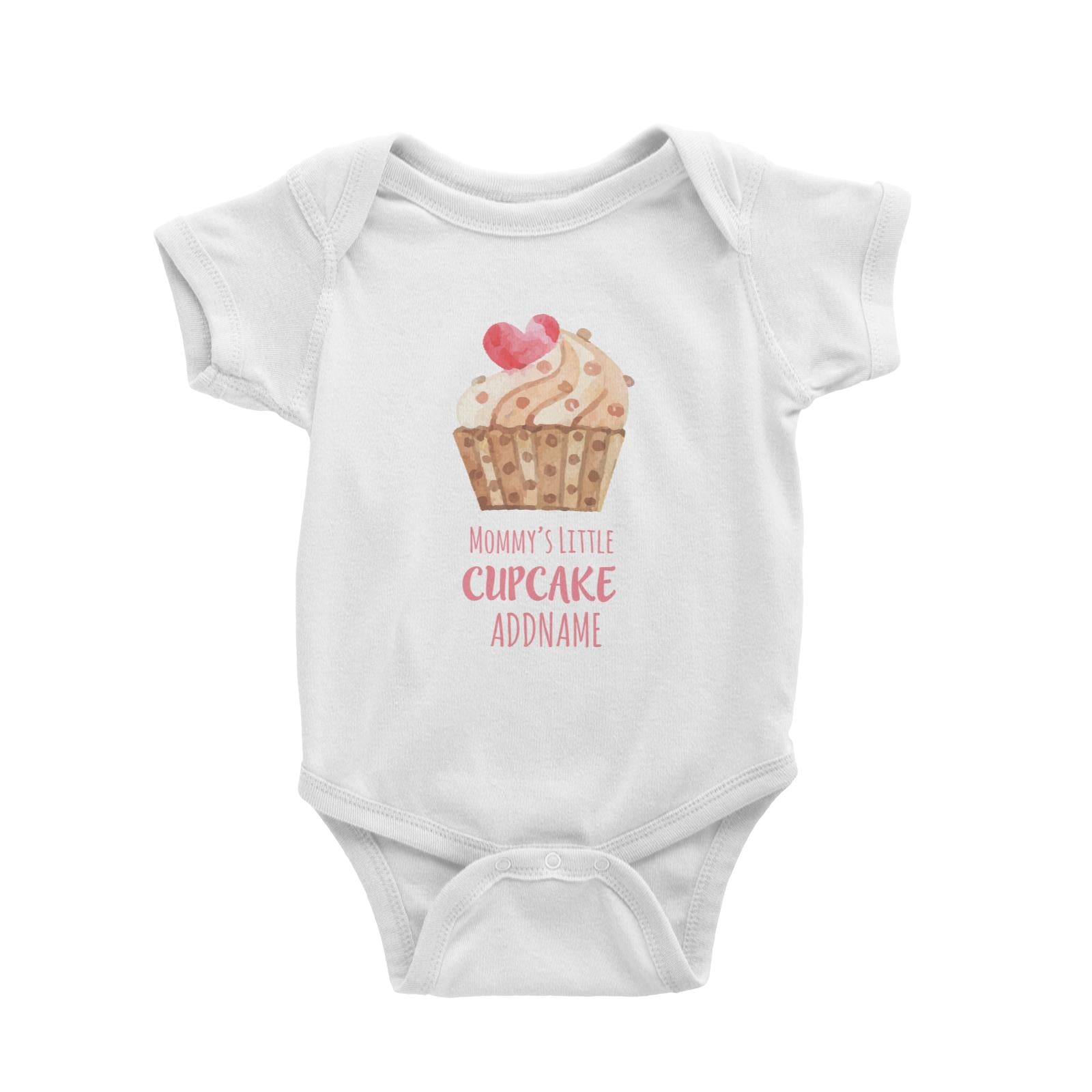 Mommys Little Cupcake White Baby Romper