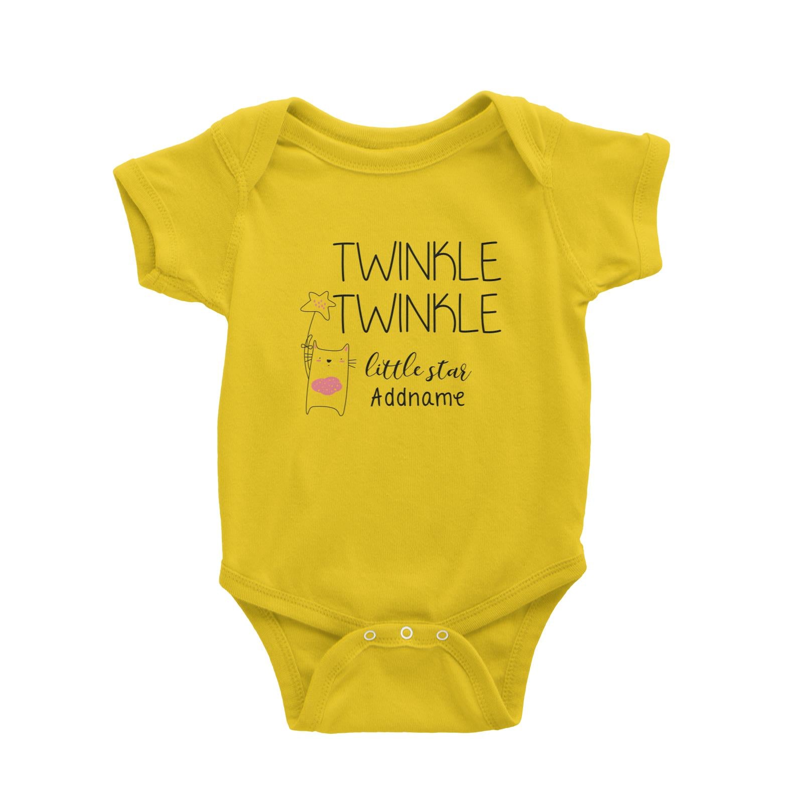 Cute Animals and Friends Series 2 Cat Twinkle Twinkle Little Star Addname Baby Romper