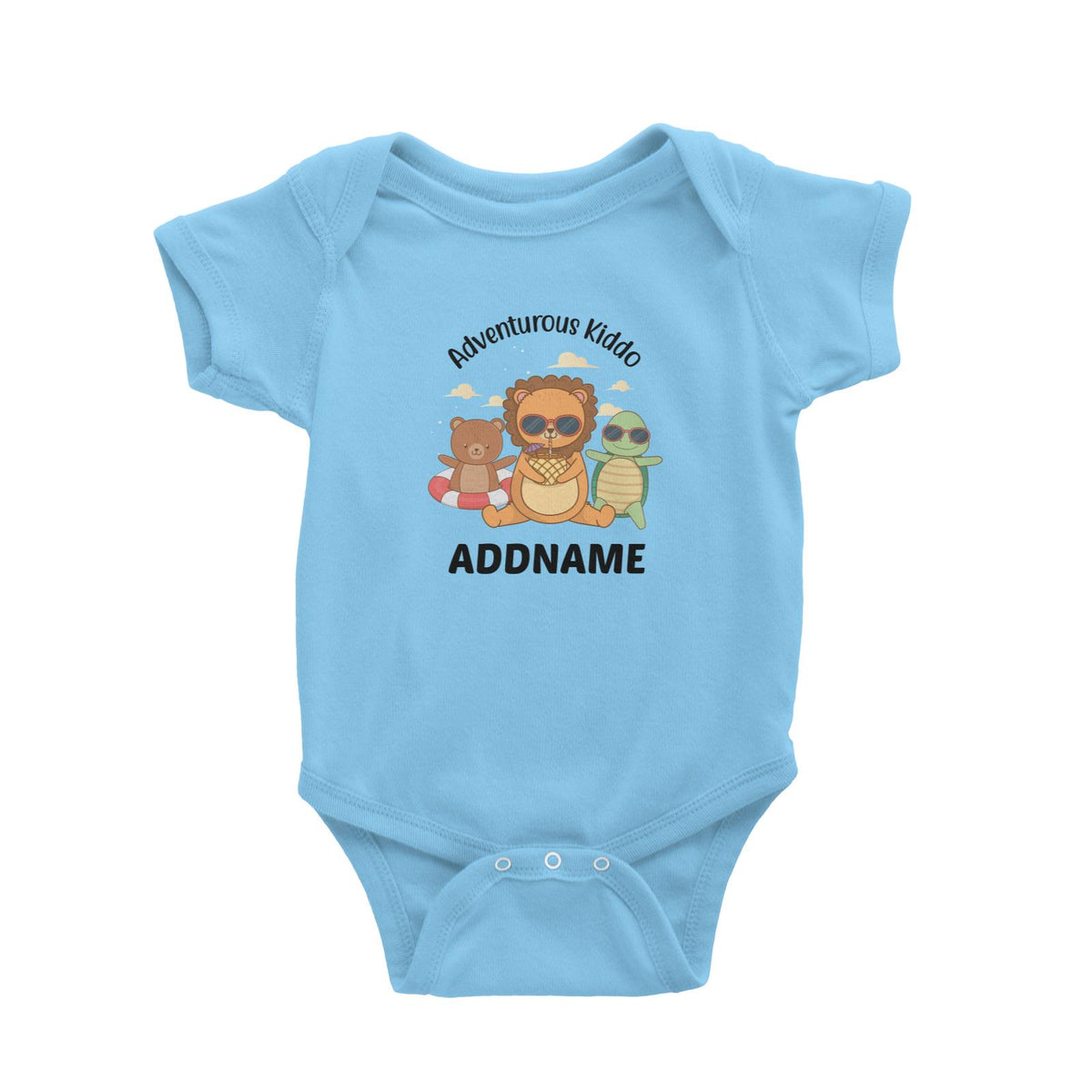 Adventurous Kiddo Addname Baby Romper