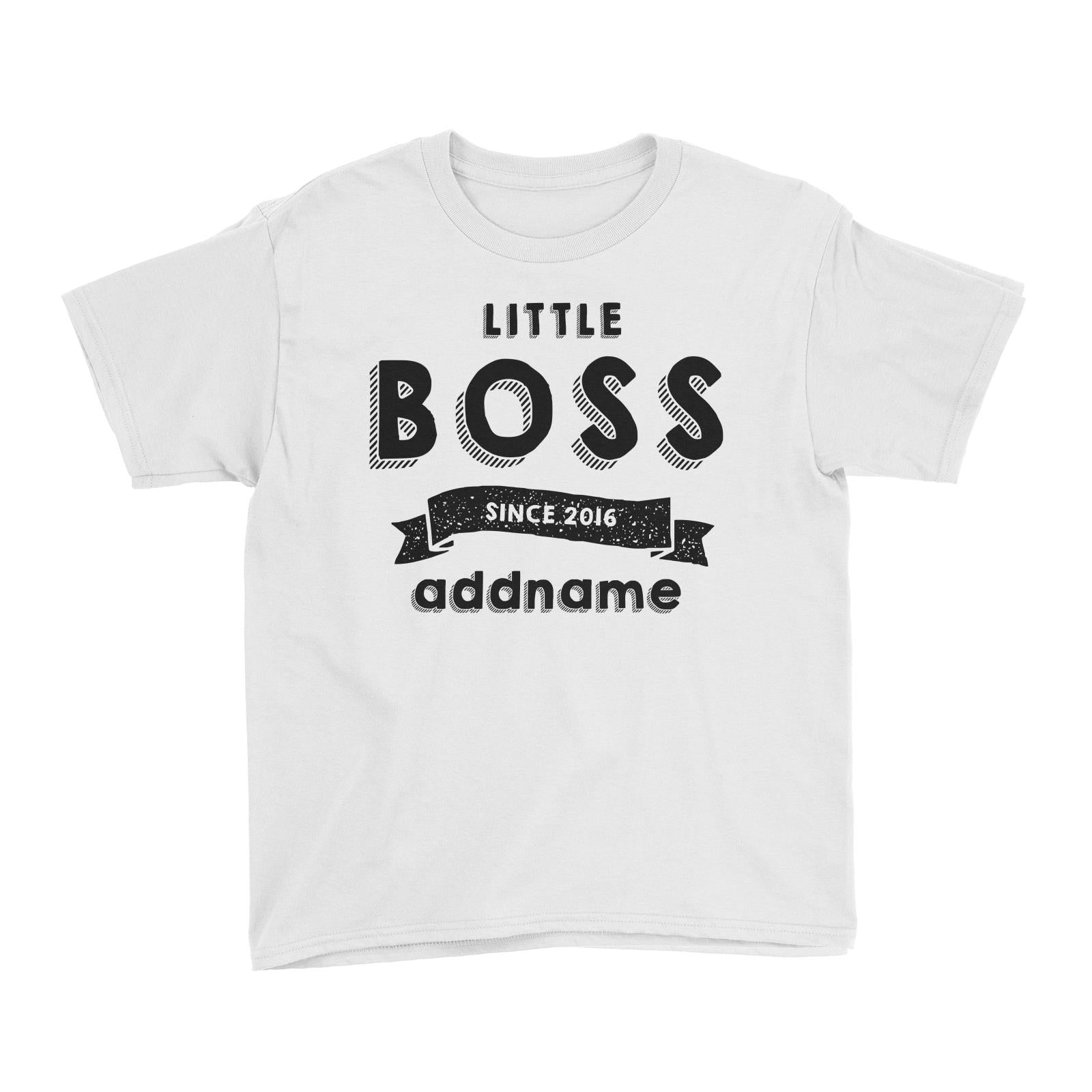Little Boss Since 2016 White Kid's T-Shirt