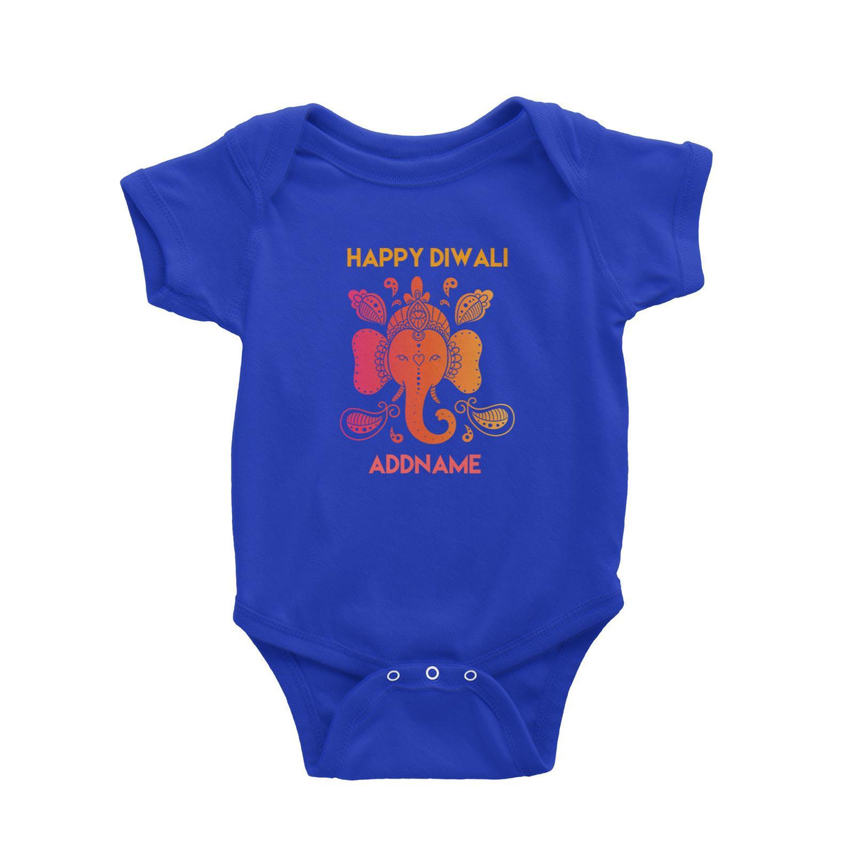 Deepavali Happy Diwali Ganesha Personalisable Baby Romper