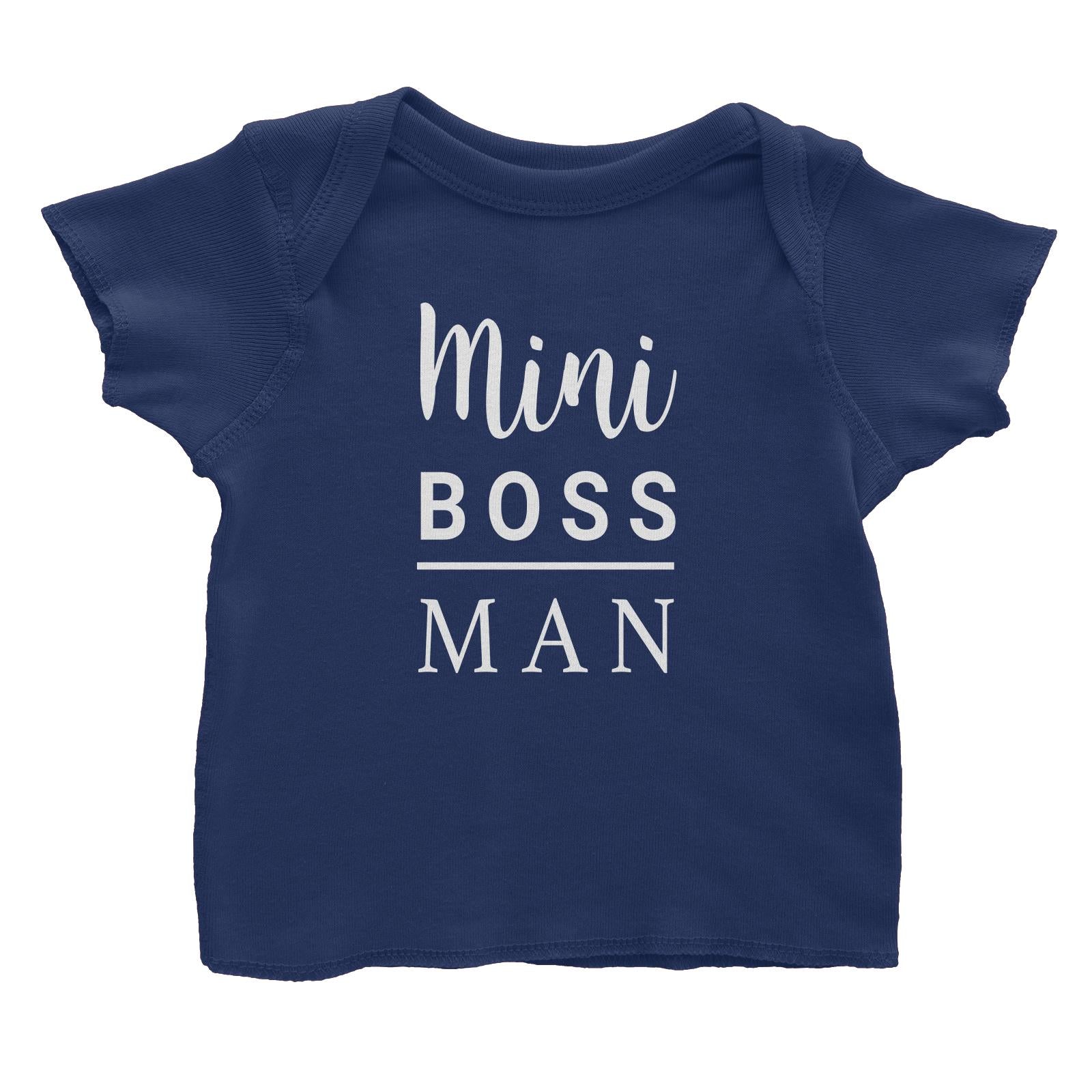 Mini Boss Man Baby T-Shirt Matching Family