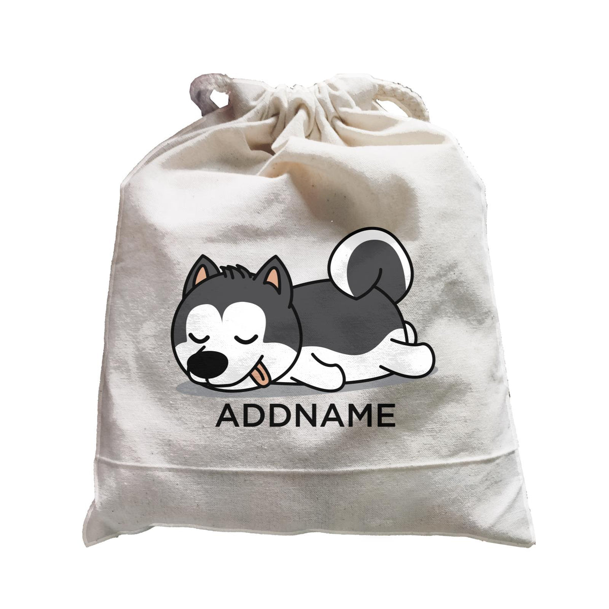 Lazy Husky Dog Addname Satchel