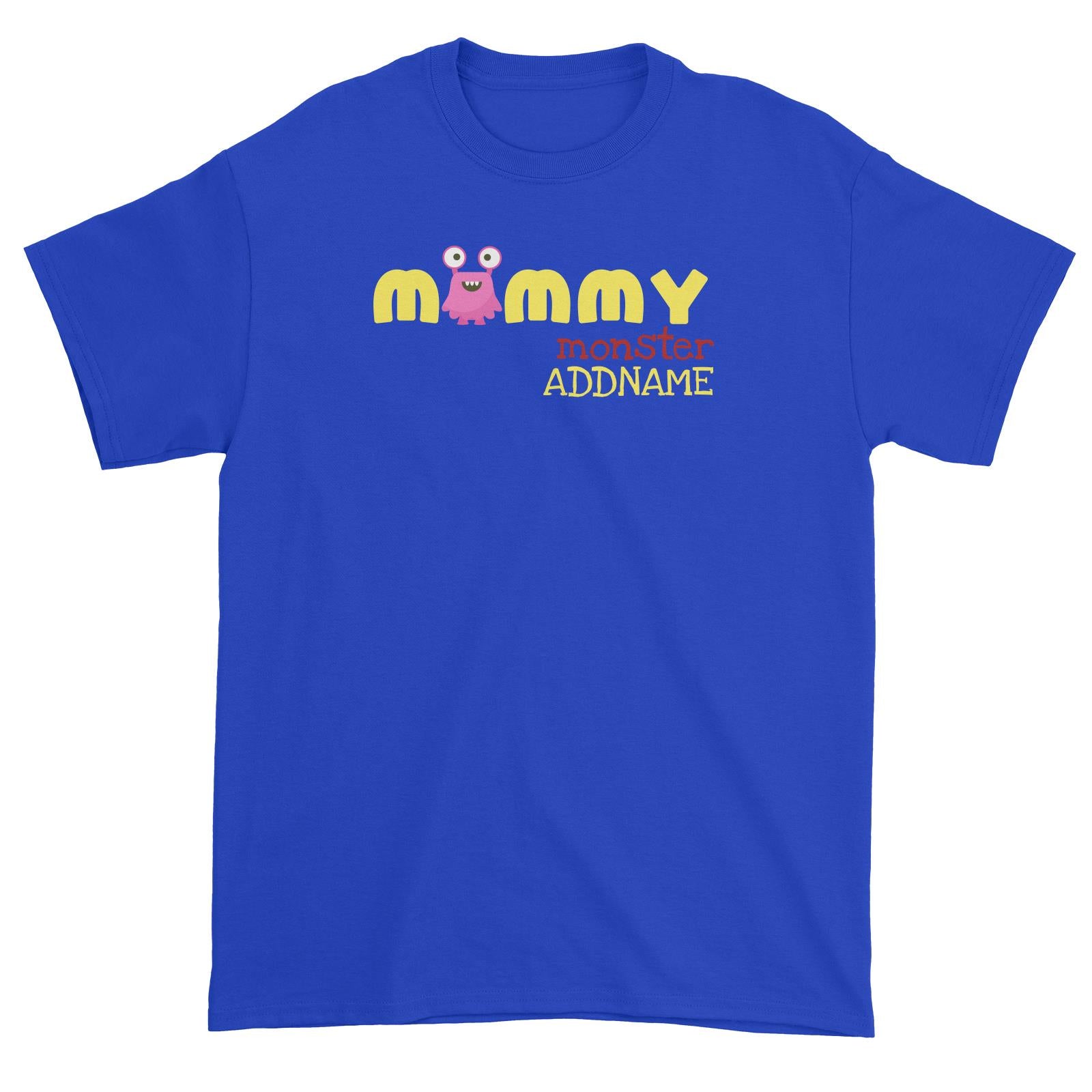 Pink Mommy Monster Addname Unisex T-Shirt