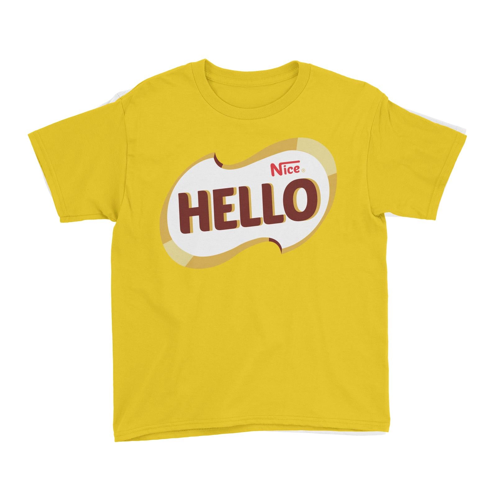 Slang Statement Hello Nice Kid's T-Shirt