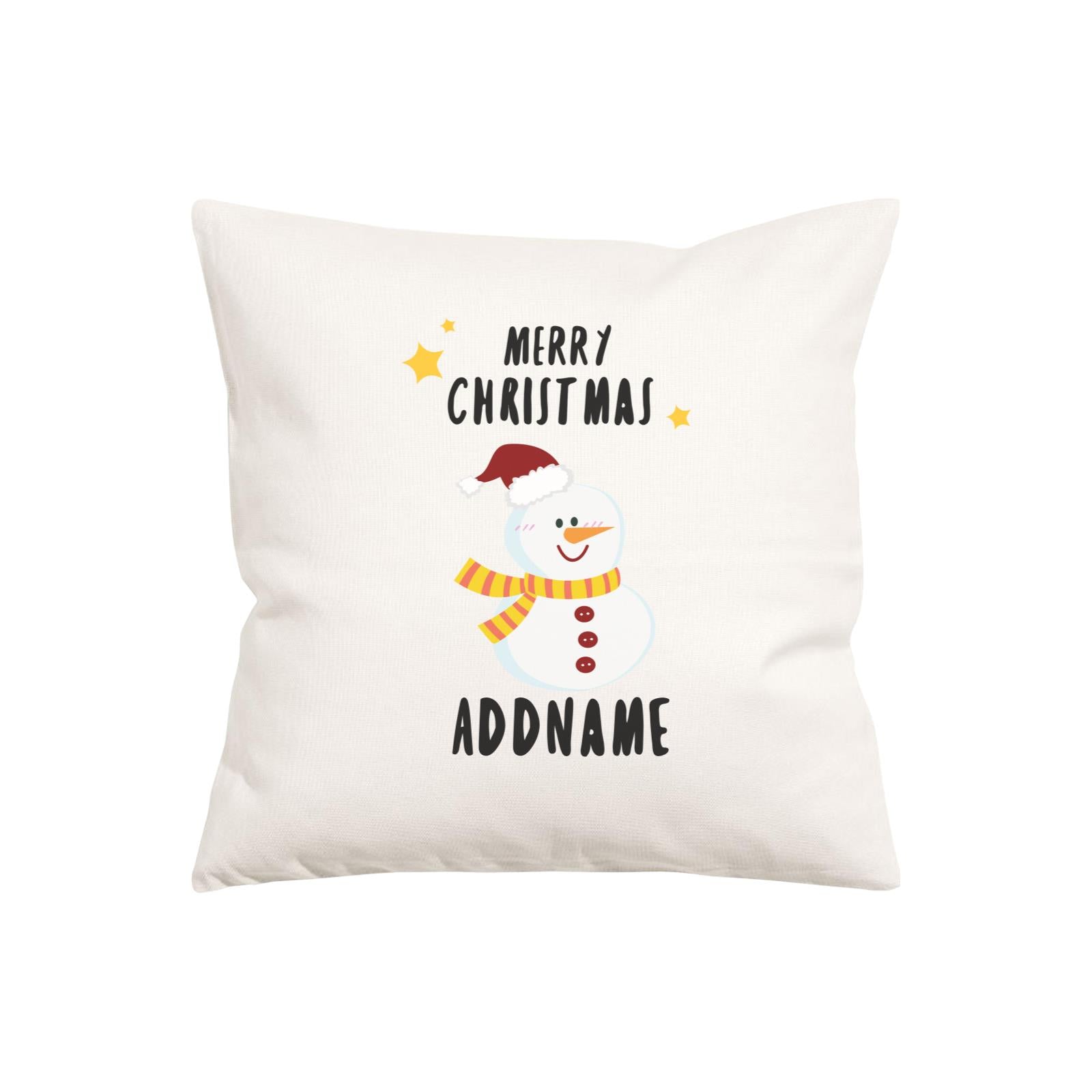 Xmas Cute Snowman Merry Christmas Pillow Pillow Cushion
