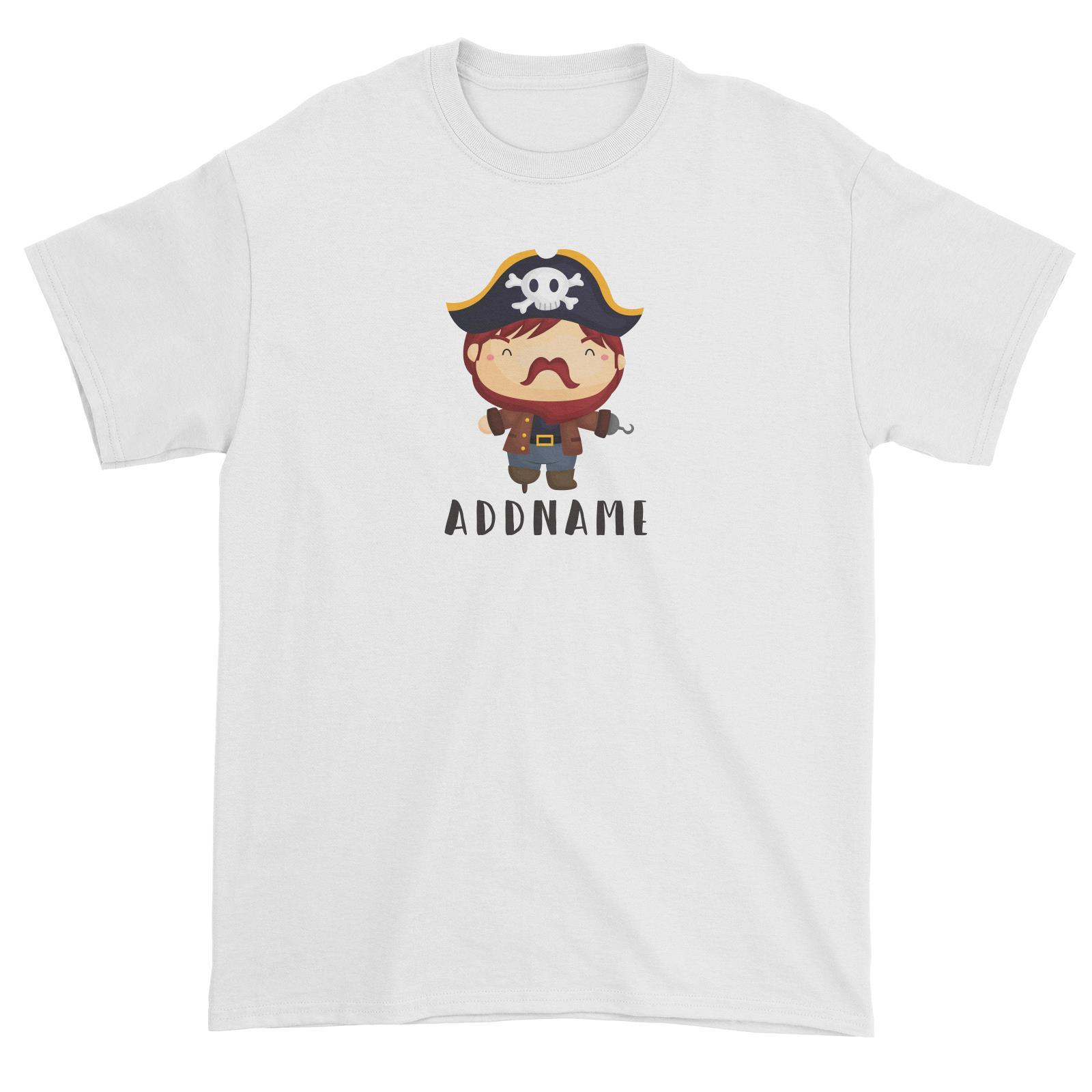 Birthday Pirate Happy Captain Boy Addname Unisex T-Shirt