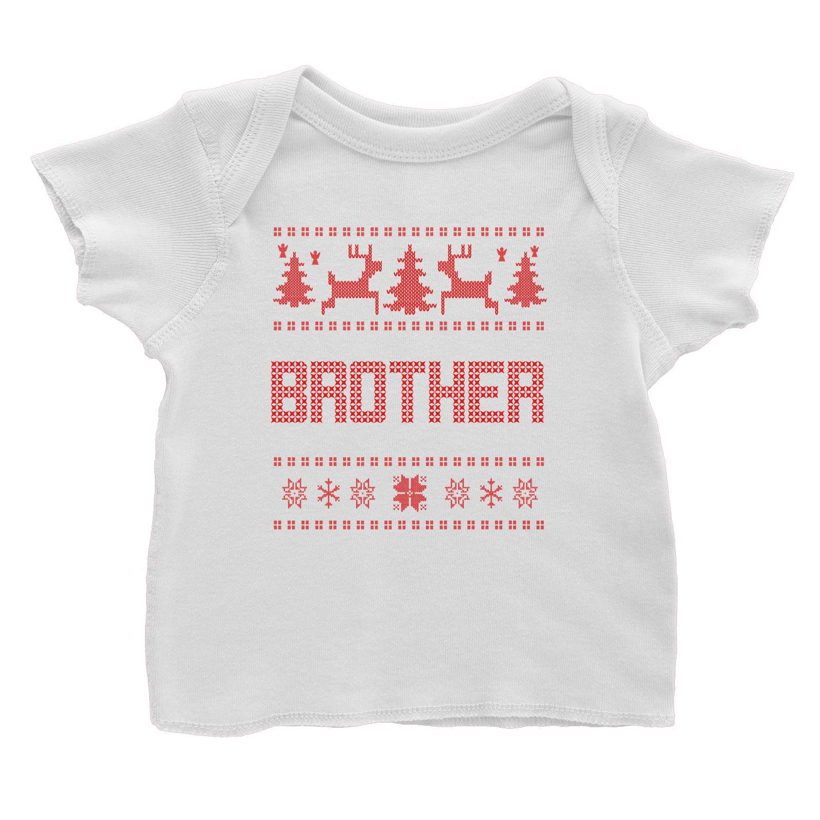 Christmas Sweater Brother Baby T-Shirt  Matching Family