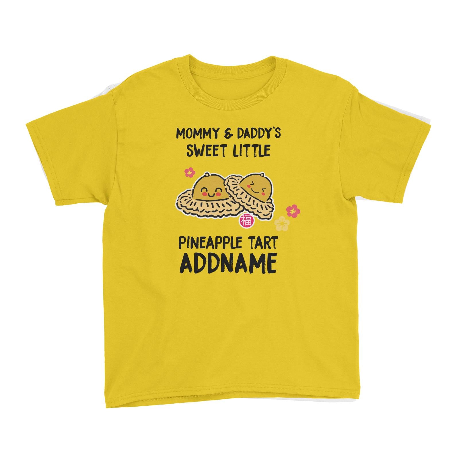 Chinese New Year Mommy and Daddy's Sweet Little Pineapple Tart Kid's T-Shirt  Personalizable Designs