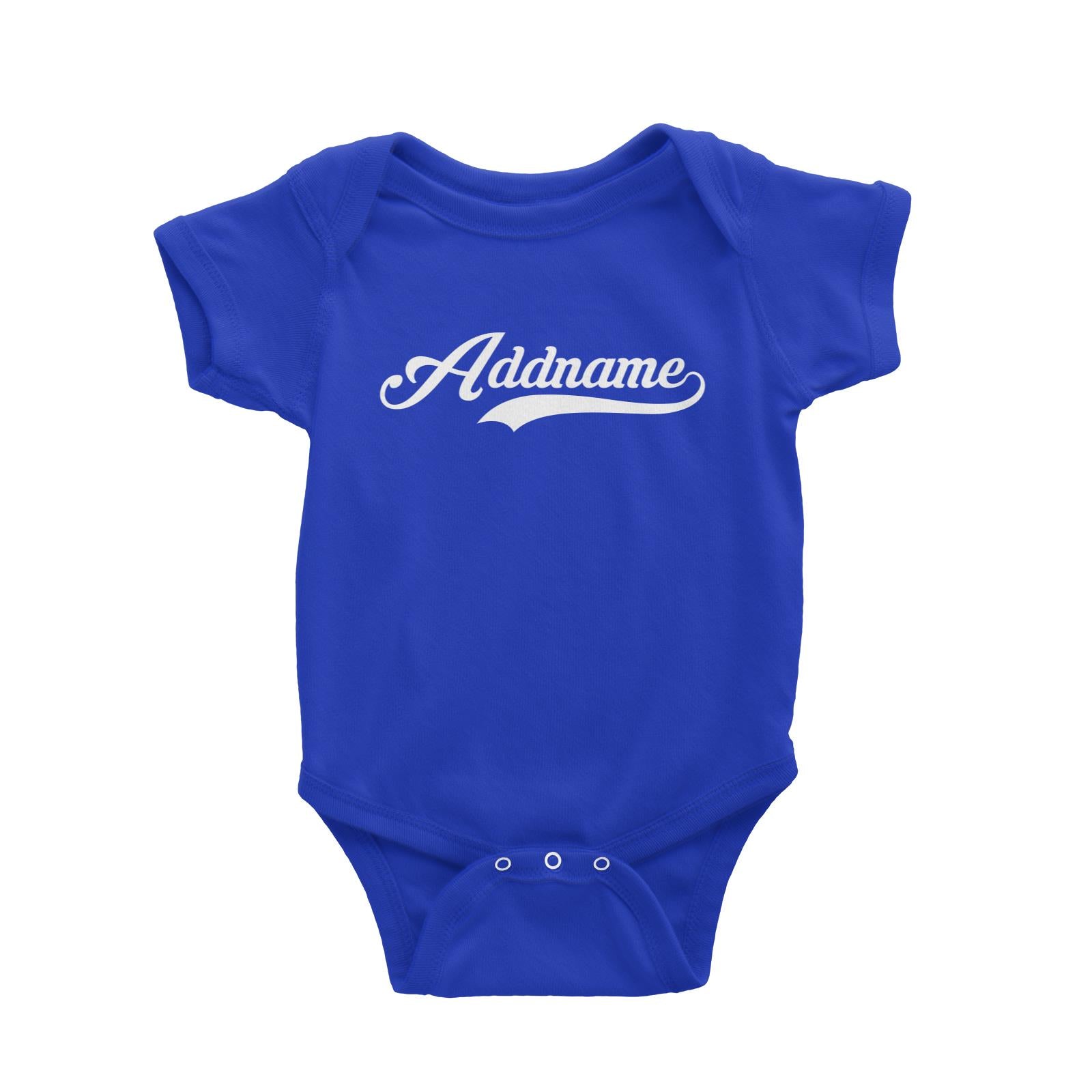 Retro Addname Baby Romper  Matching Family Personalizable Designs