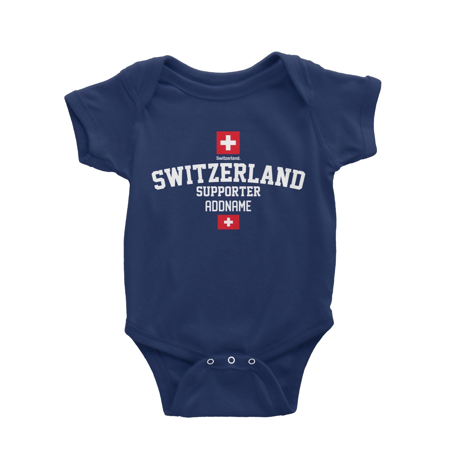 Switzerland Supporter World Cup Addname Baby Romper