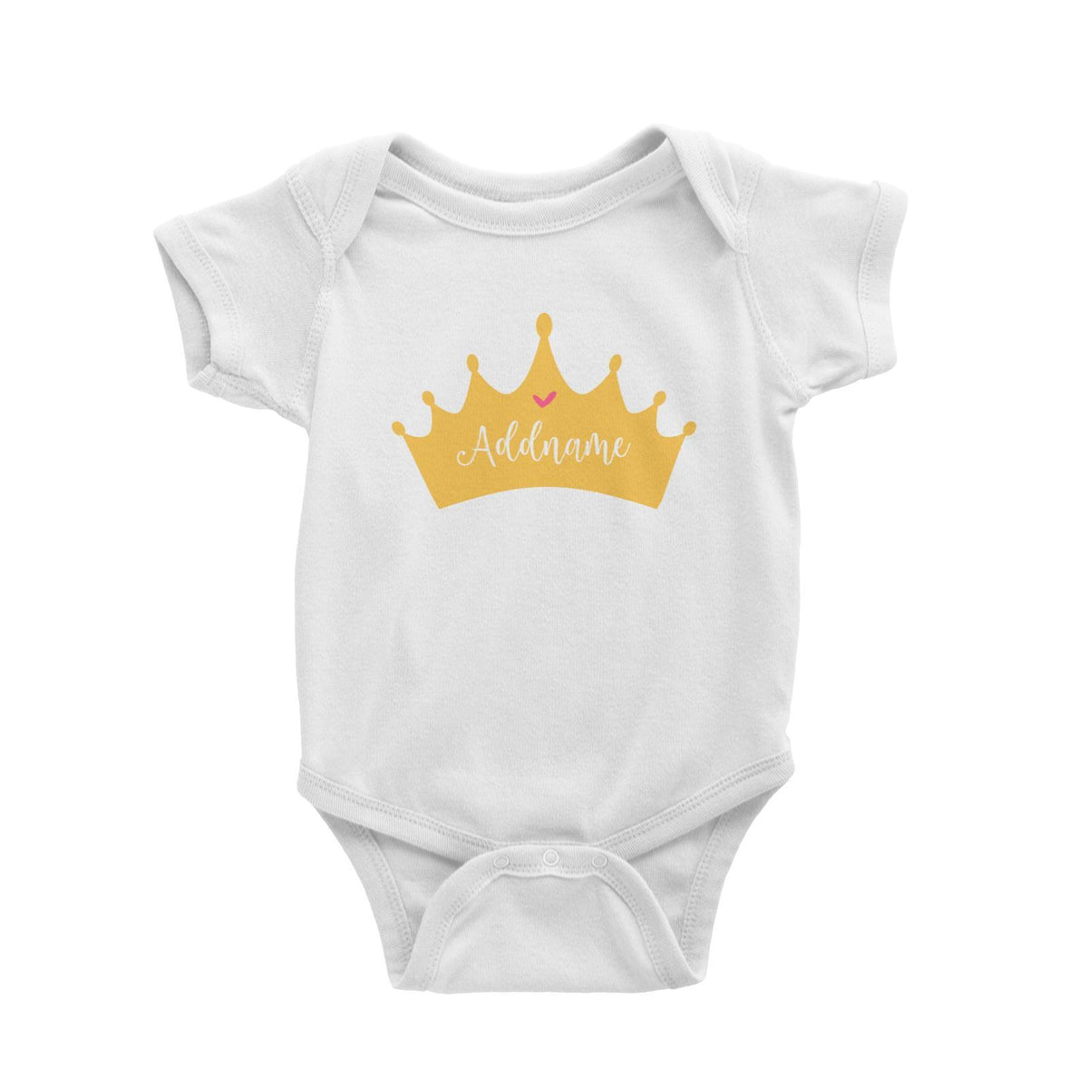 Princess Addname in Tiara Baby Romper
