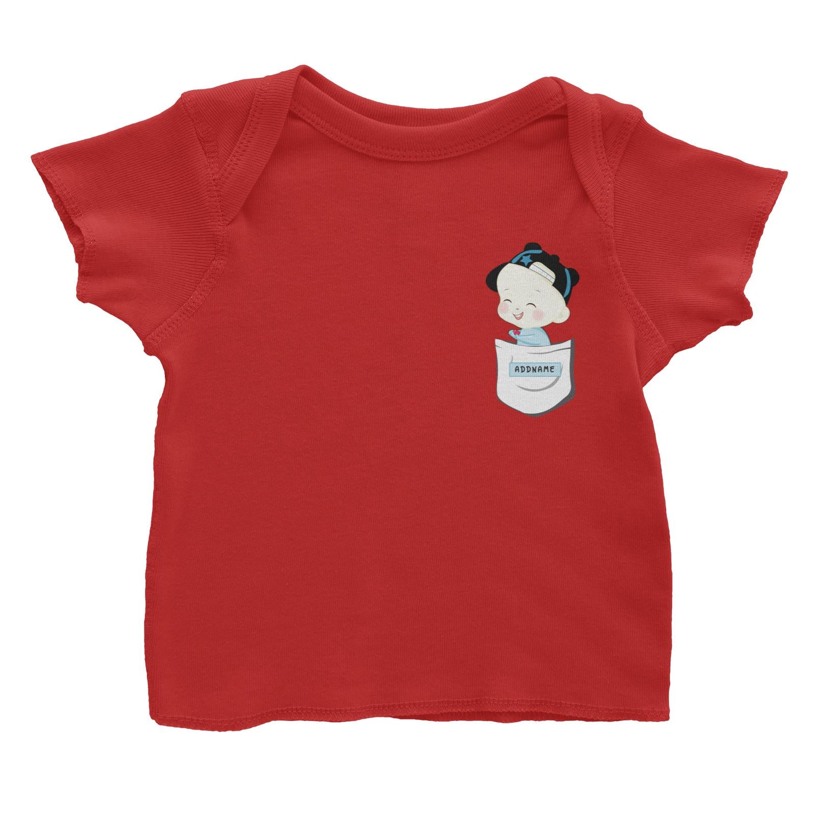 My Lovely Family Series Pocket Size Baby Boy Addname Baby T-Shirt