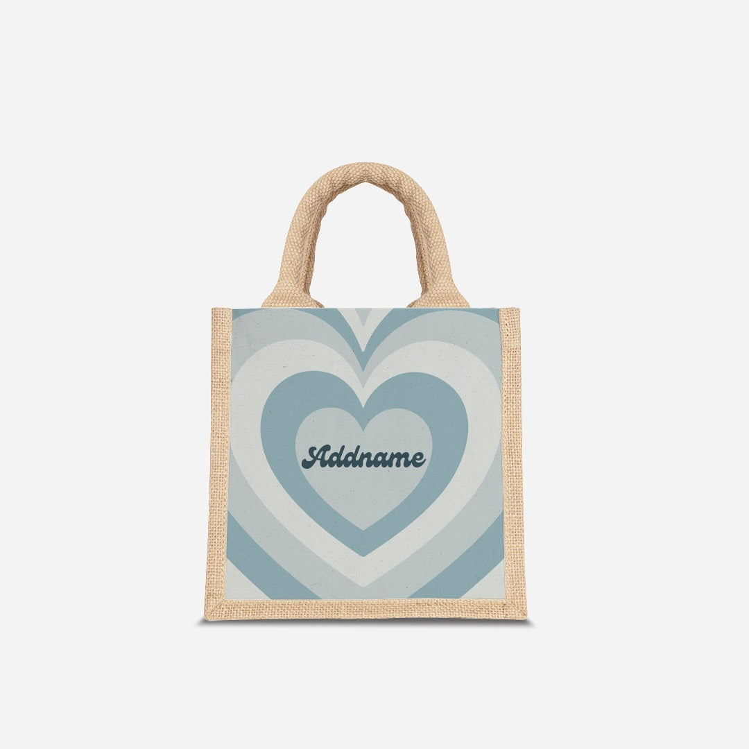 Affection Series Half Lining Lunch Bag  - Bubbles Natural