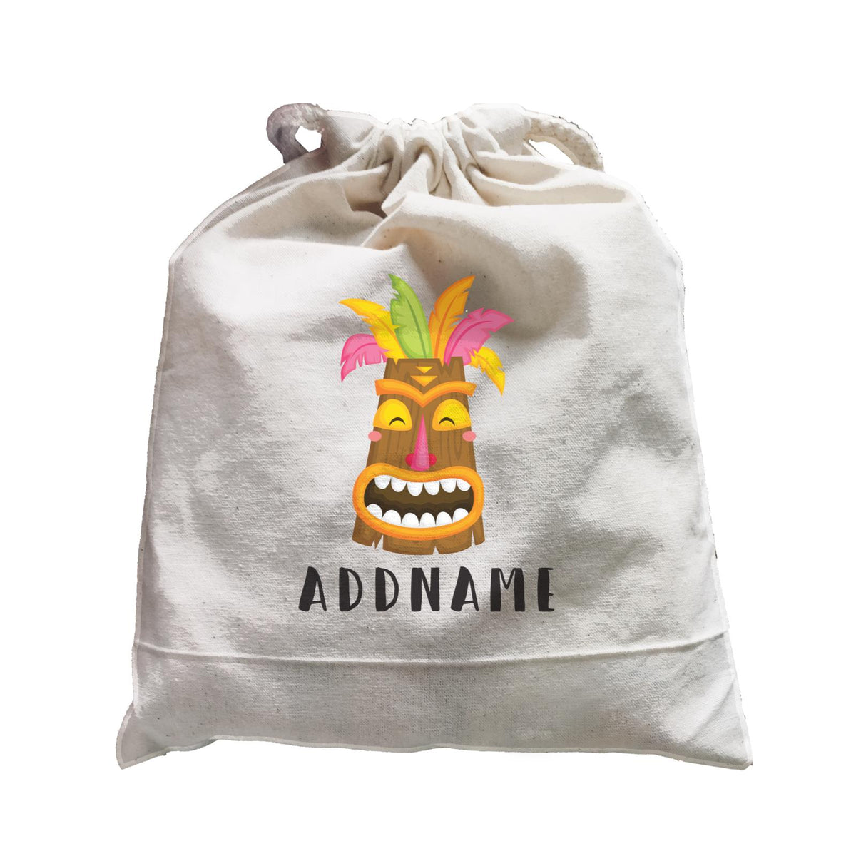 Birthday Hawaii Happy Laugh Tribal Mask Addname Satchel