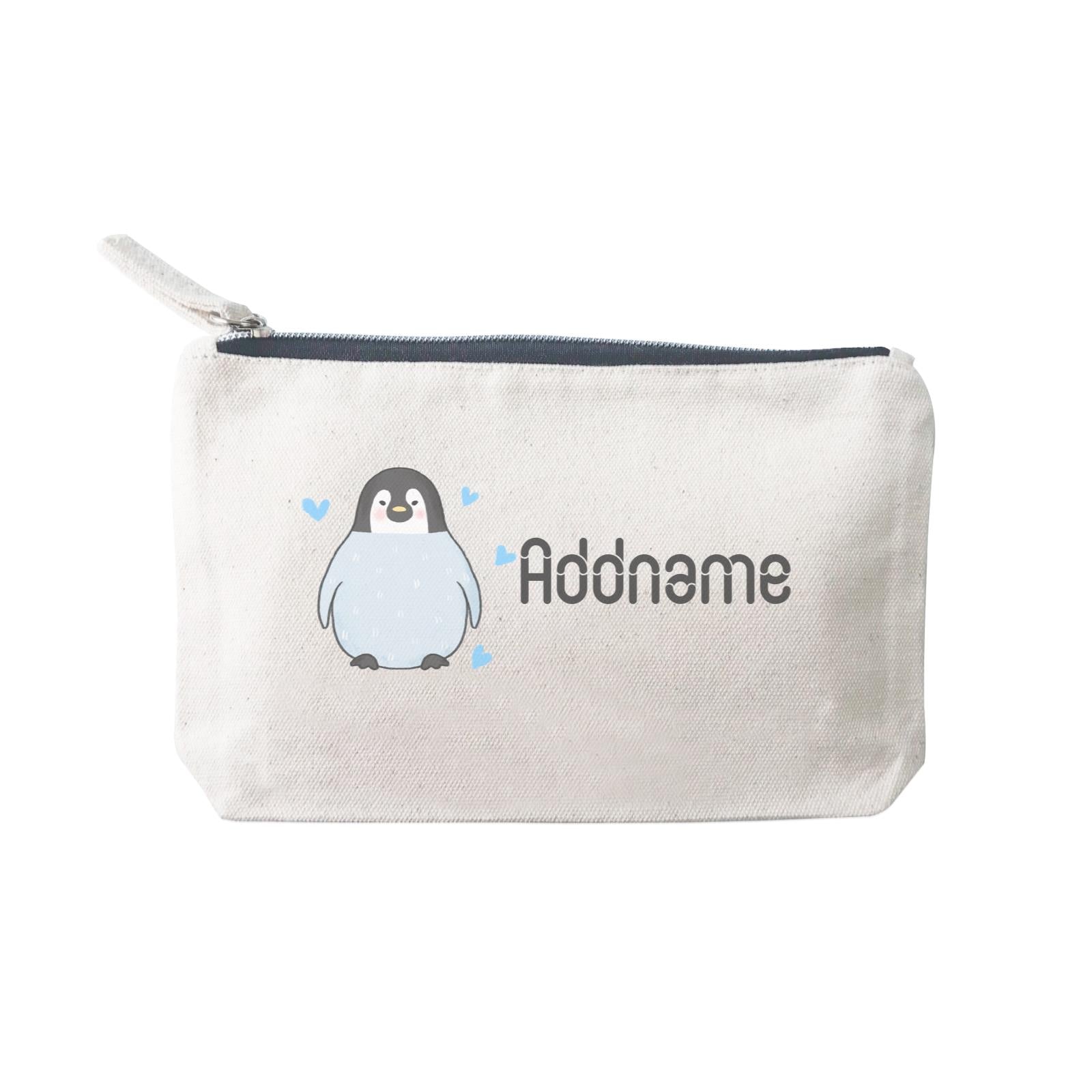 Cute Hand Drawn Style Penguin Addname SP Stationery Pouch 2