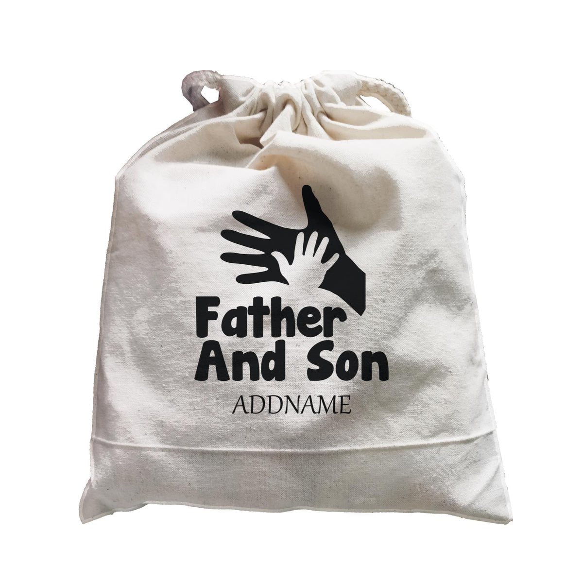 Hands Family Father And Son Addname Satchel