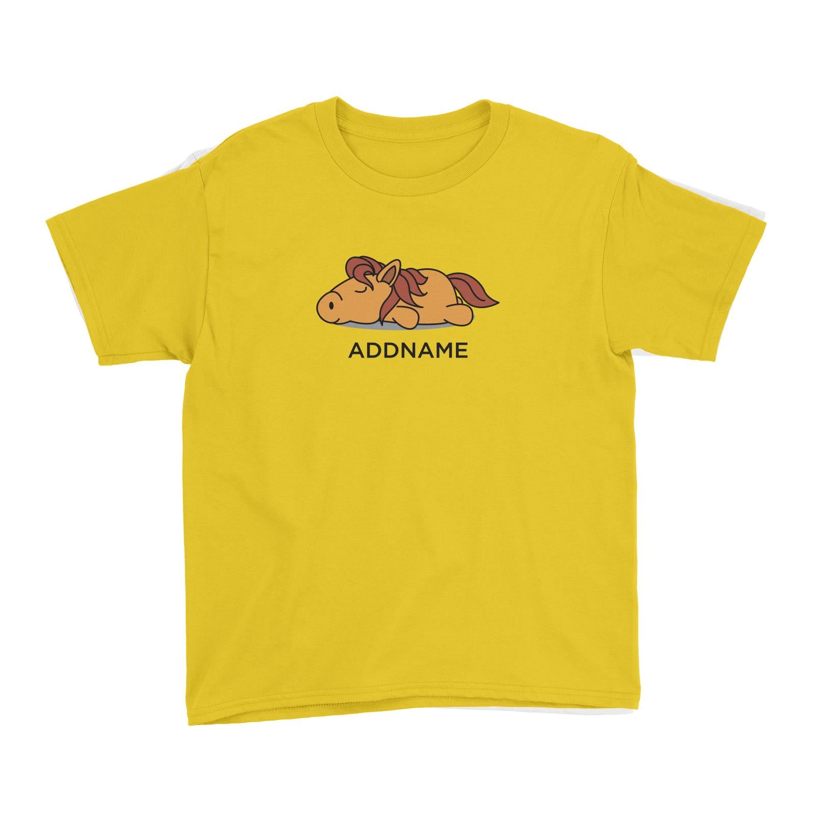 Lazy Horse Addname Kid's T-Shirt