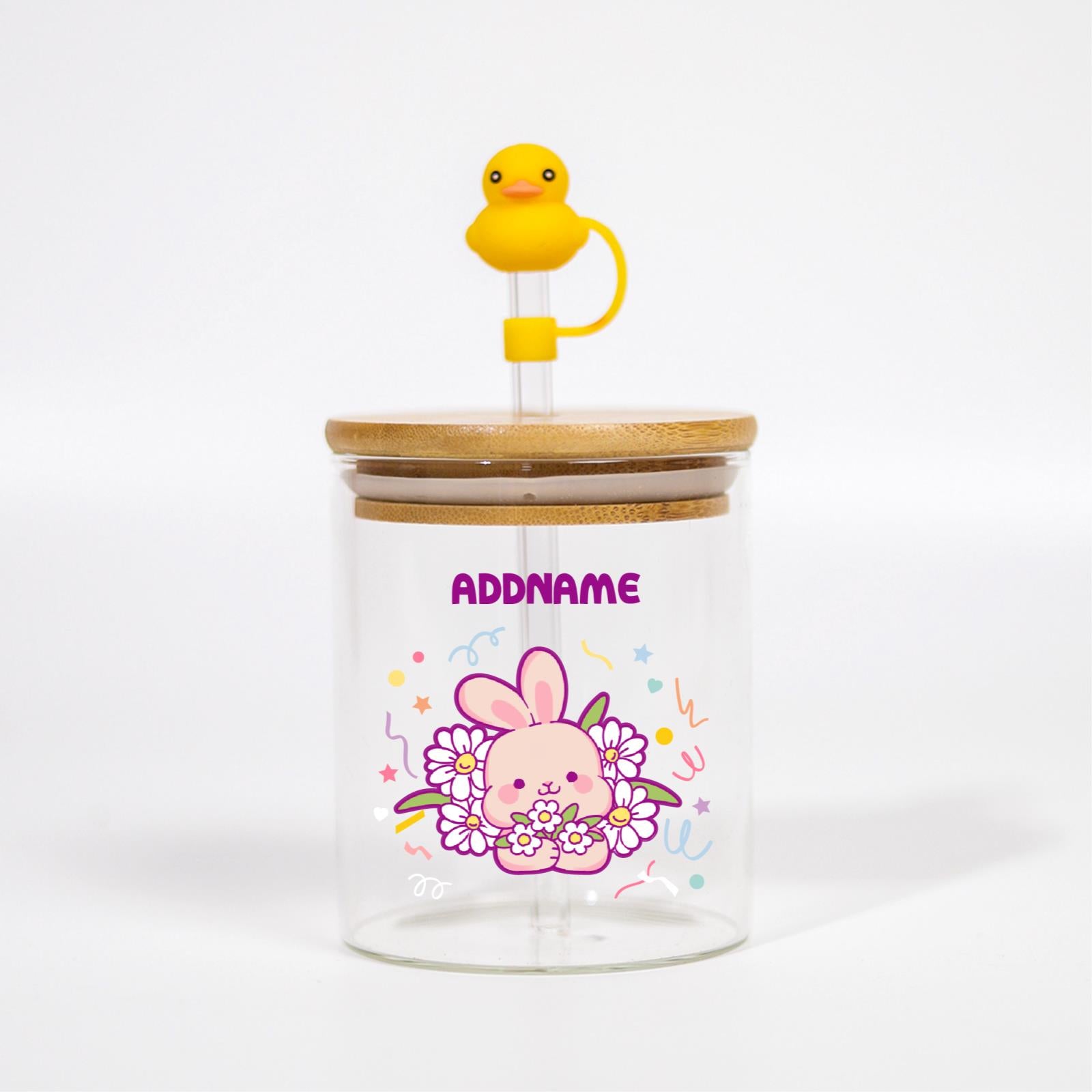 Cutesy Series Canicup - Rabbit With Daisies