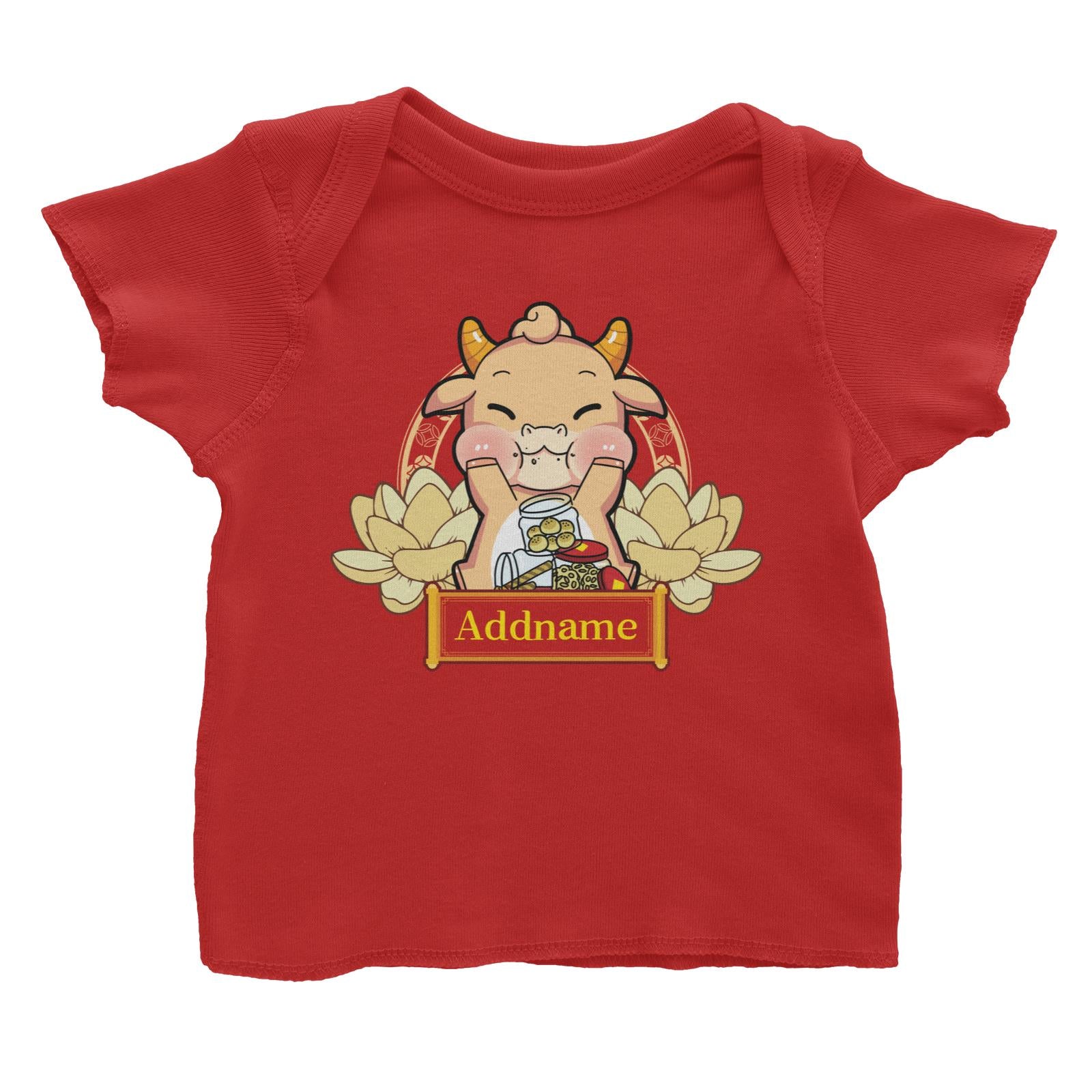 [CNY 2021] Gold Lotus Series Golden Cow with New Year Treats Baby T-Shirt