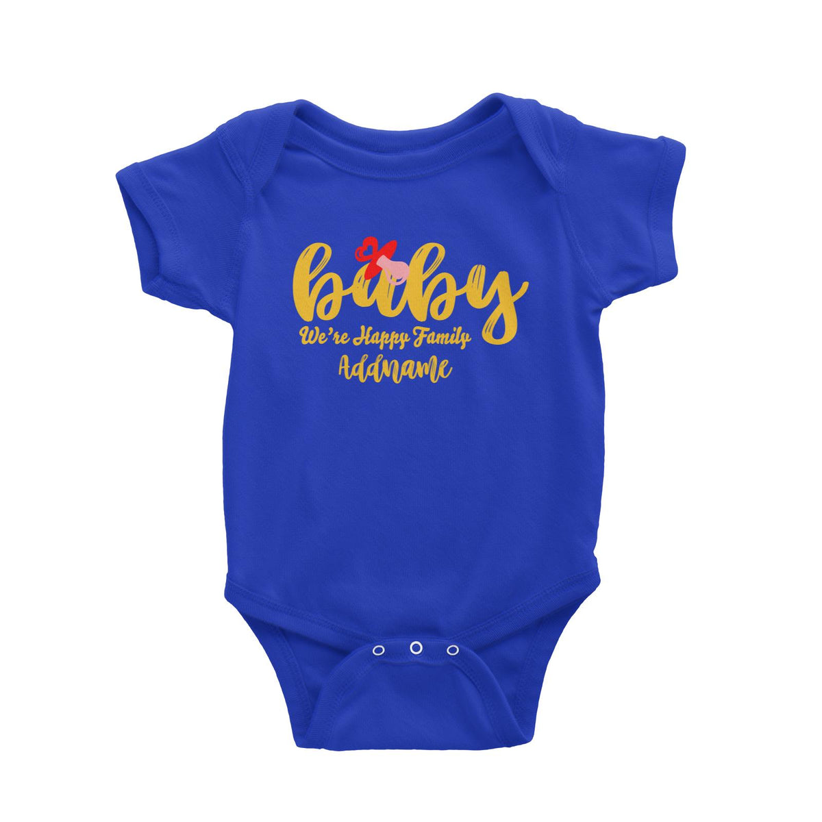 Baby We Are Happy Family Baby Romper