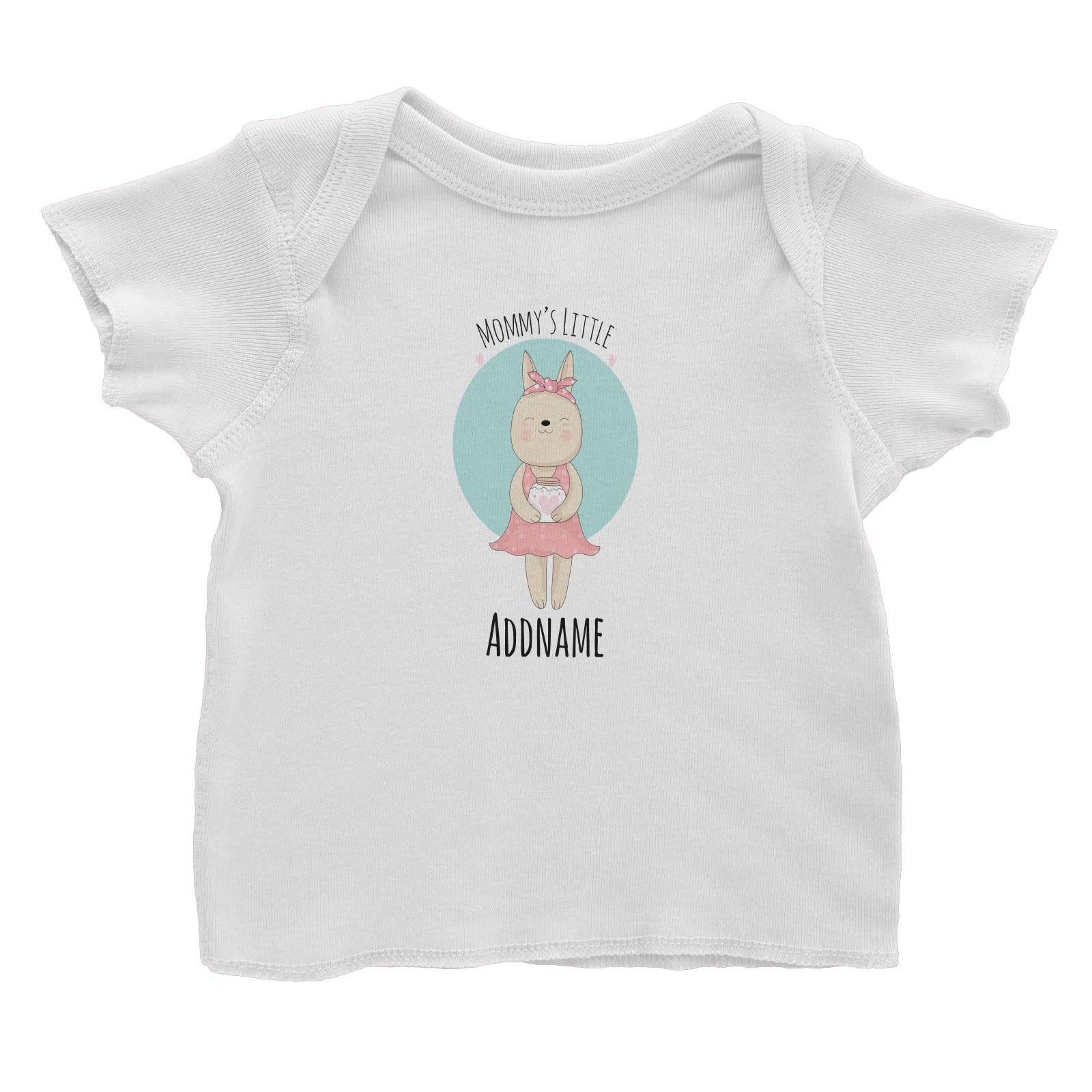 Sweet Animals Sketches Mommy's Little Bunny Addname Baby T-Shirt