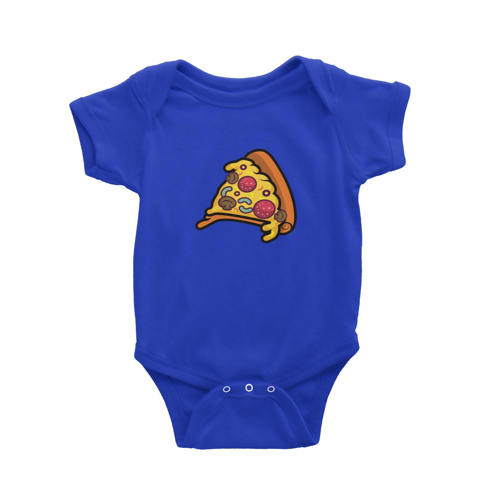Fast Food Pizza Slice Baby Romper  Matching Family Comic Cartoon