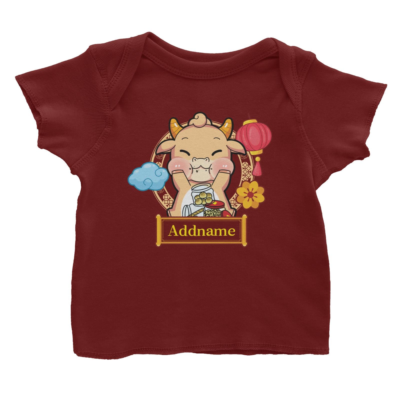 [CNY 2021] Golden Cow with New Year Treats Baby T-Shirt