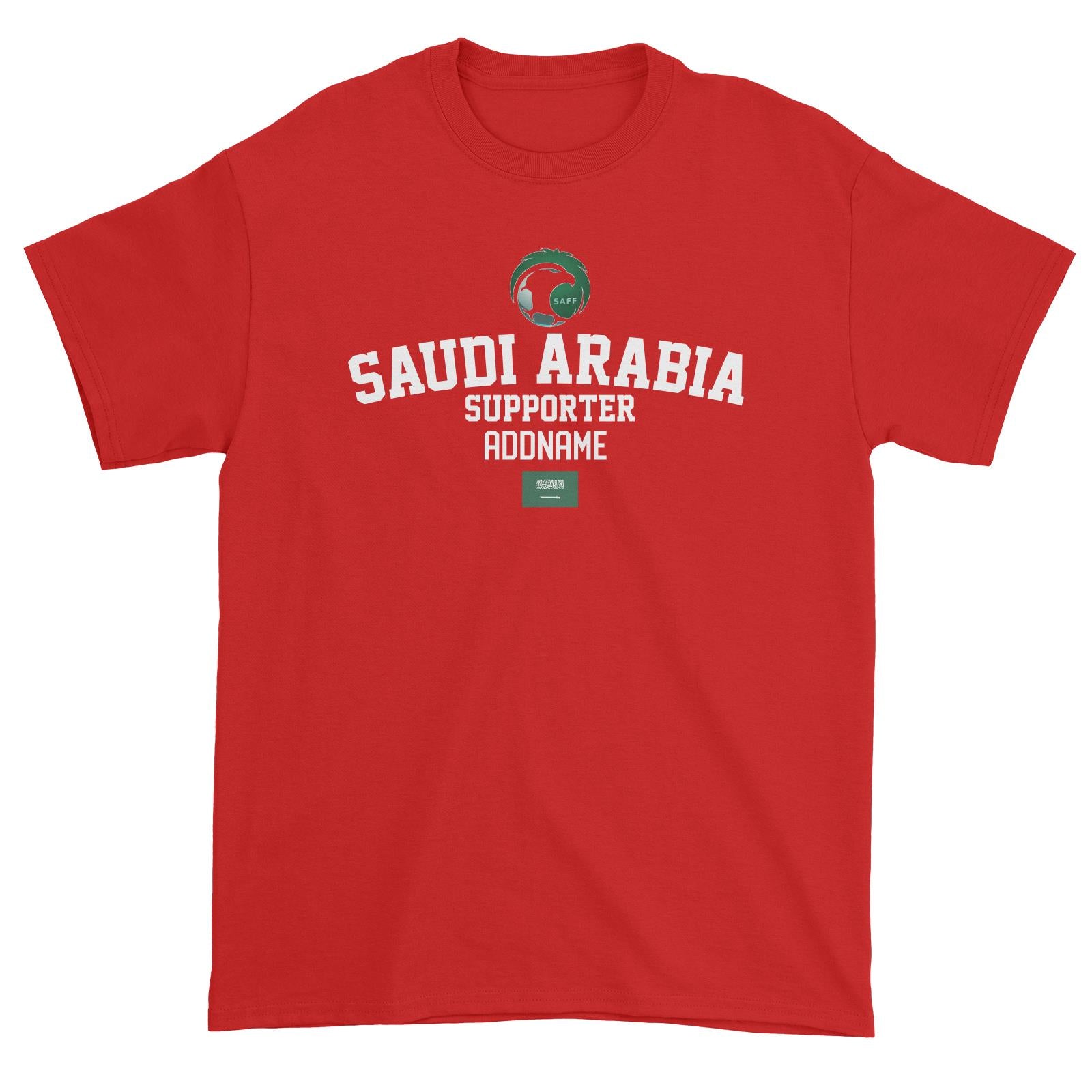 Saudi Arabia Supporter World Cup Addname Unisex T-Shirt