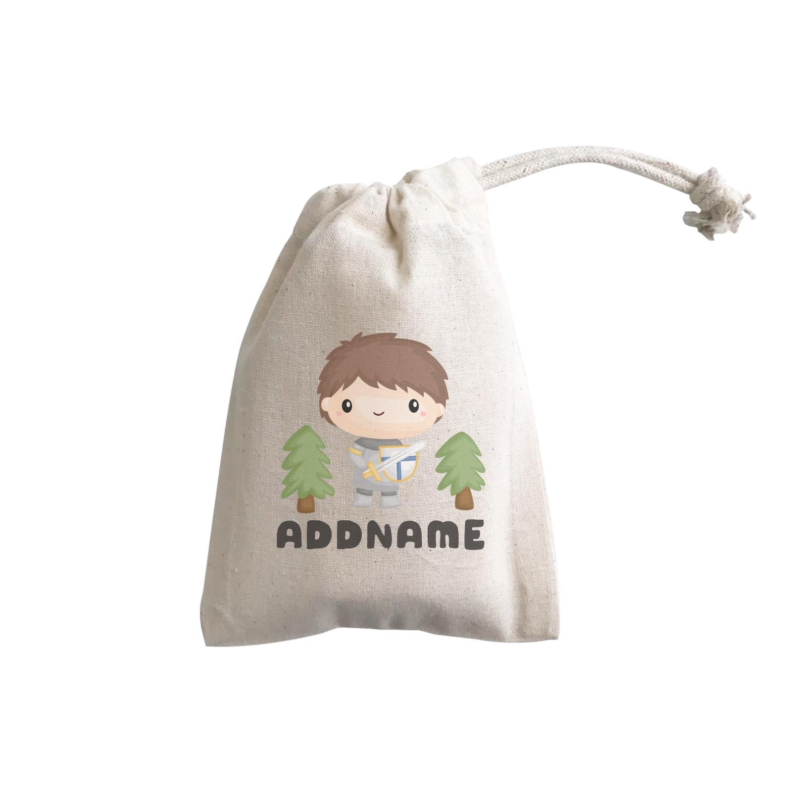 Birthday Royal Knight Boy Holding Sheild And Sword Addname GP Gift Pouch