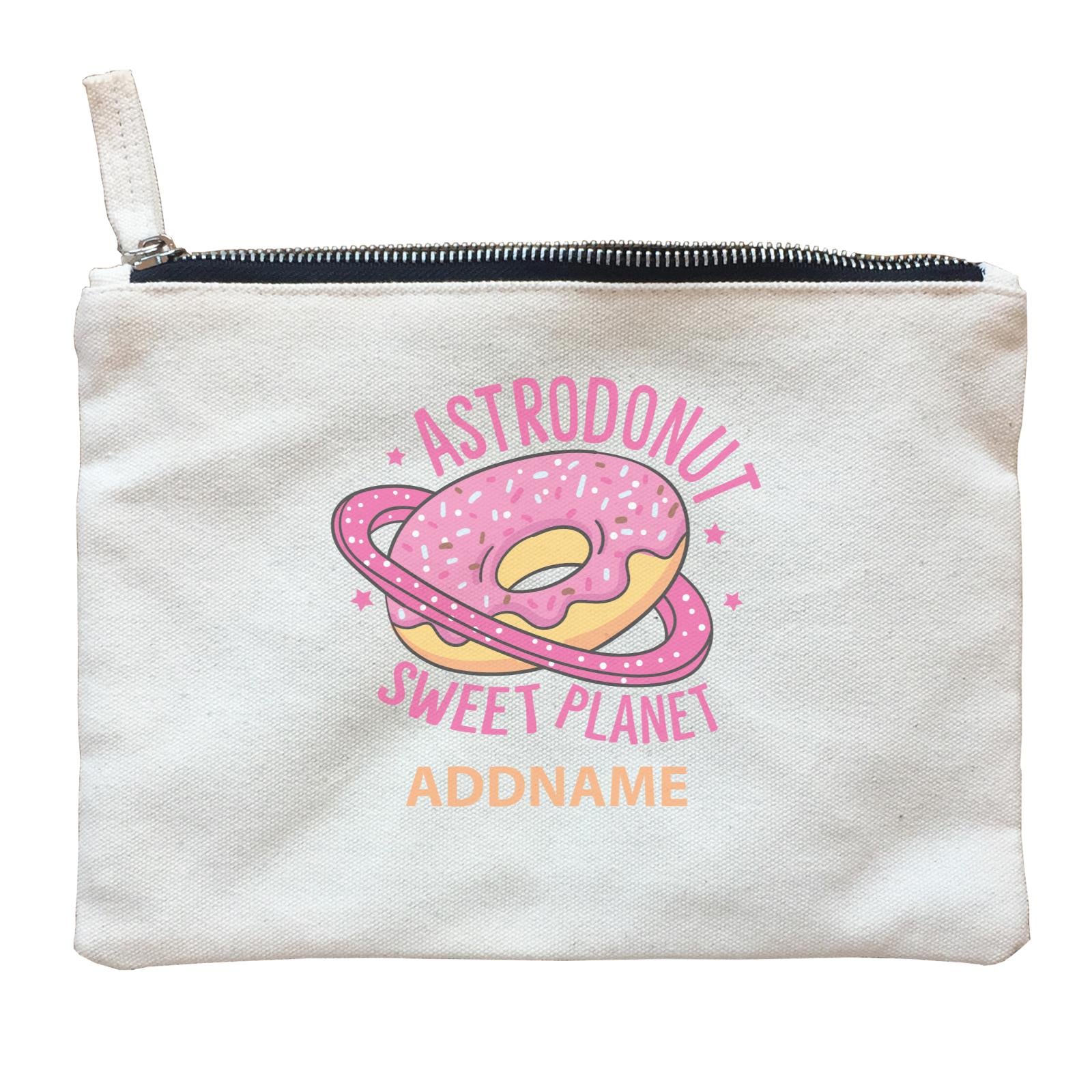 Cool Cute Foods Astrodonut Sweet Planet Addname Zipper Pouch