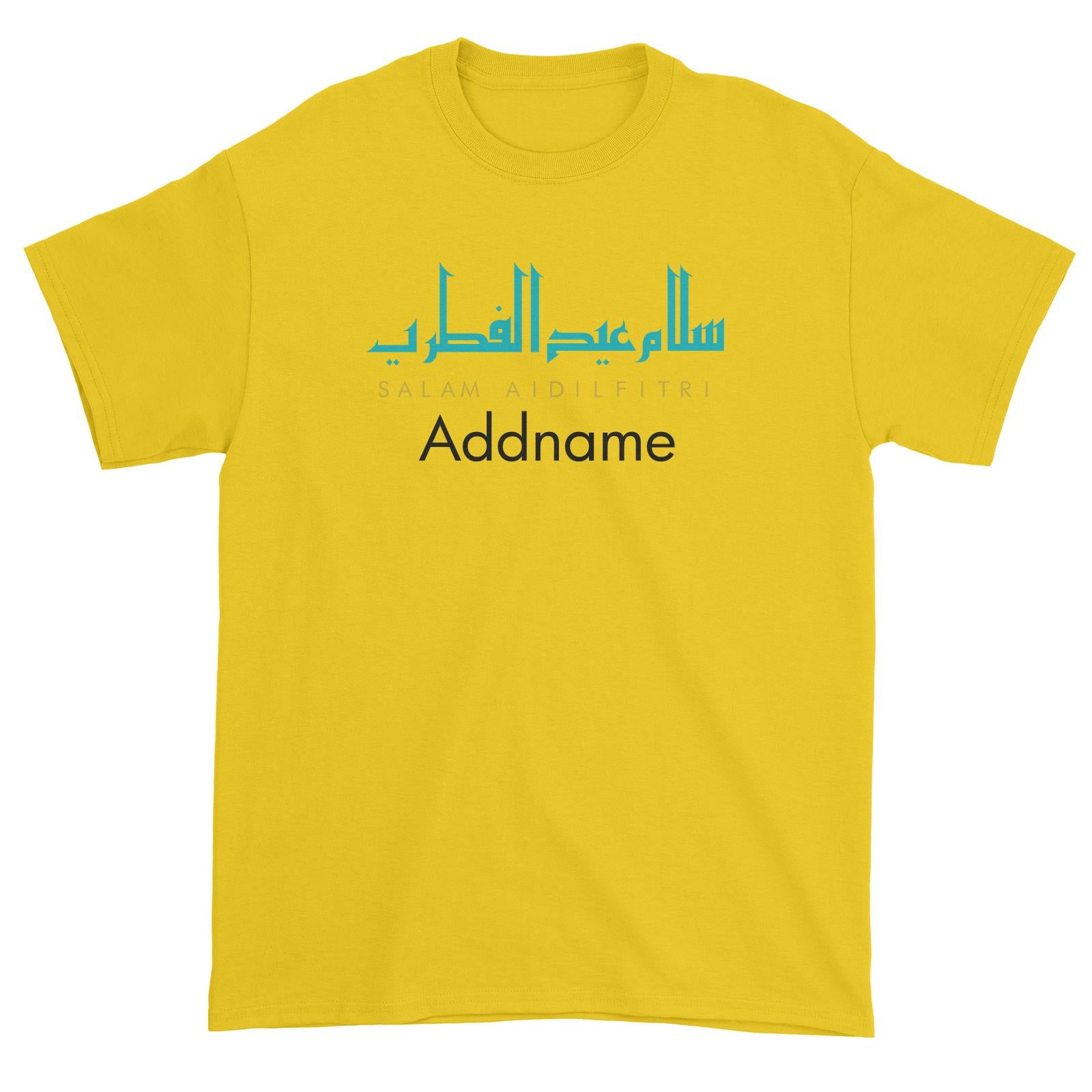 Salam Aidilfitri Jawi Typography T-Shirt