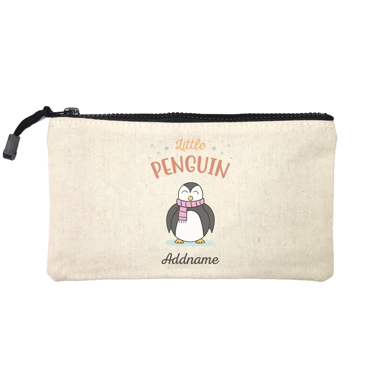 Penguin Family Little Penguin With Scarf Addname Mini Accessories Stationery Pouch