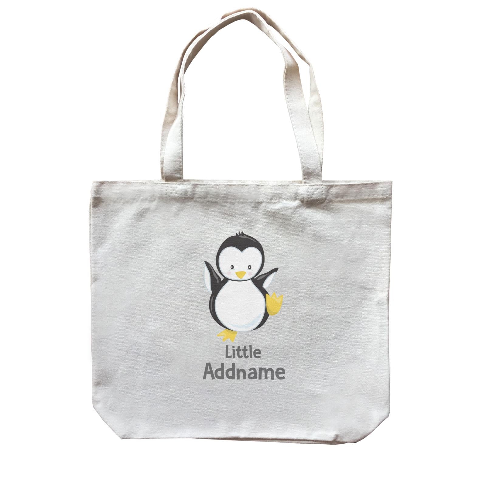 Arctic Animals Little Penguin Addname Canvas Bag