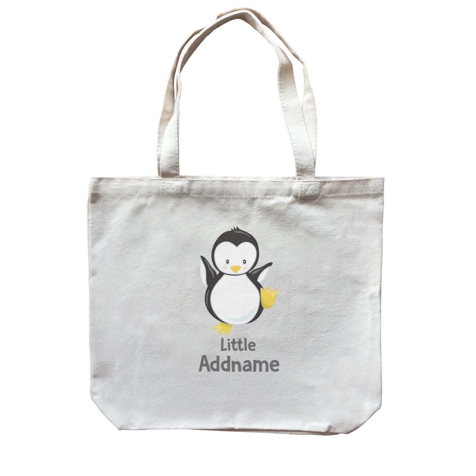 Arctic Animals Little Penguin Addname Canvas Bag