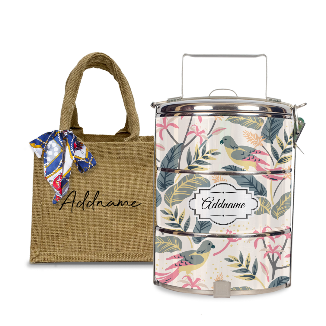 Tropical Bird Tiffin Carrier