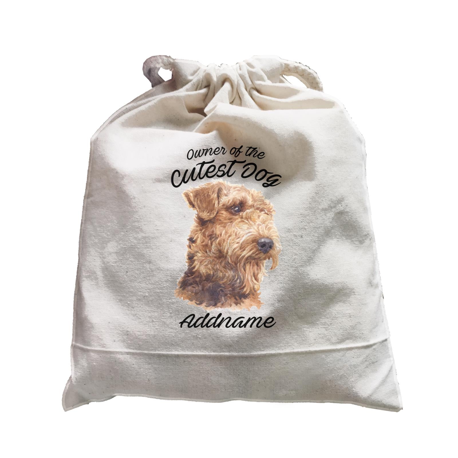 Watercolor Dog Owner Of The Cutest Dog Airedale Terrier Addname Satchel